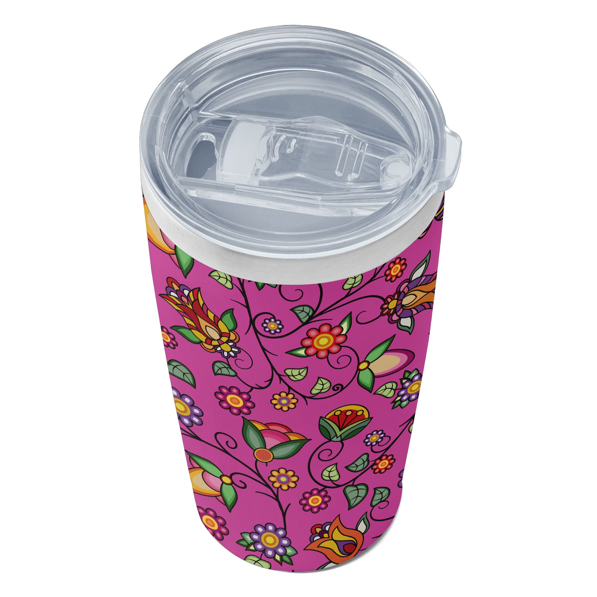 Heartbeat Petals Pink 15OZ Tumbler