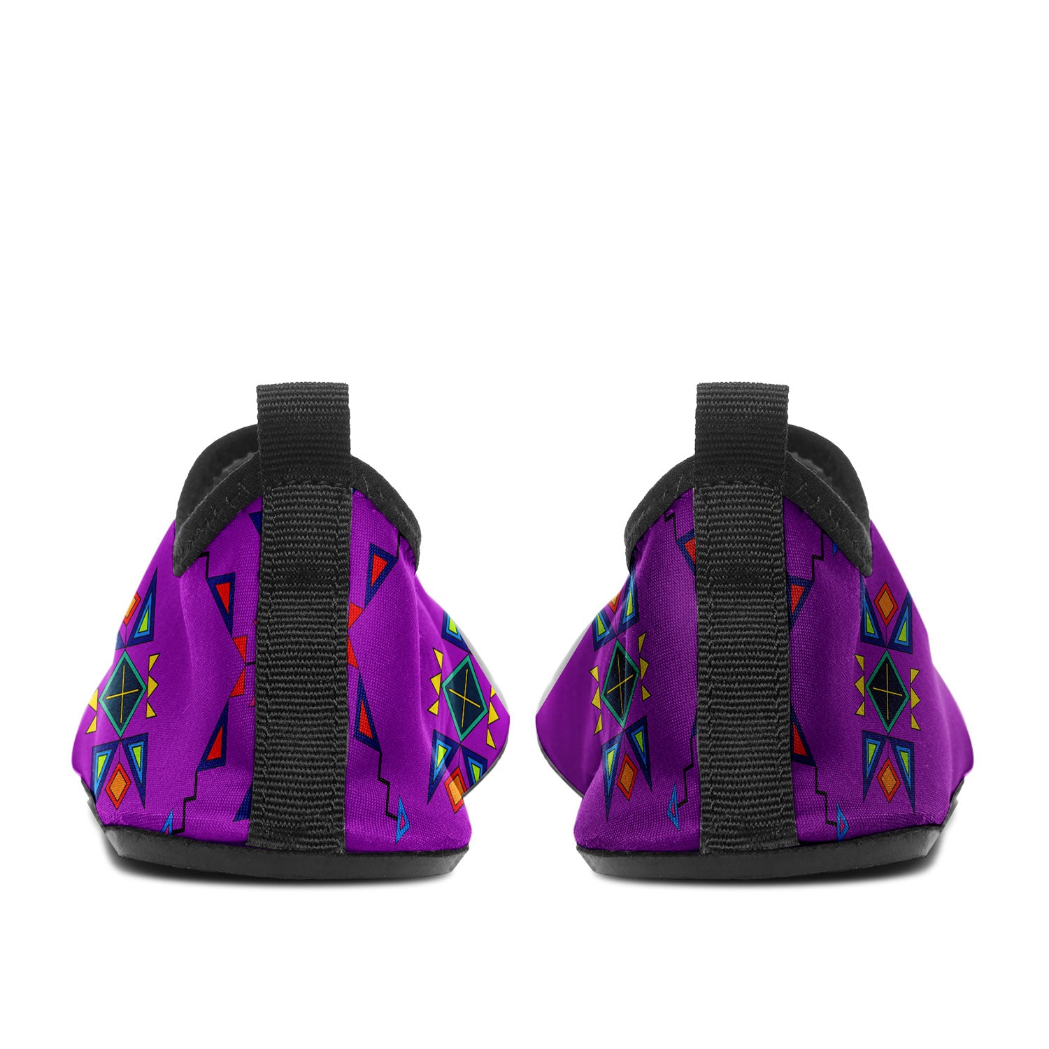 Buffalo Jump Purple Kid's Sockamoccs Slip On Shoes