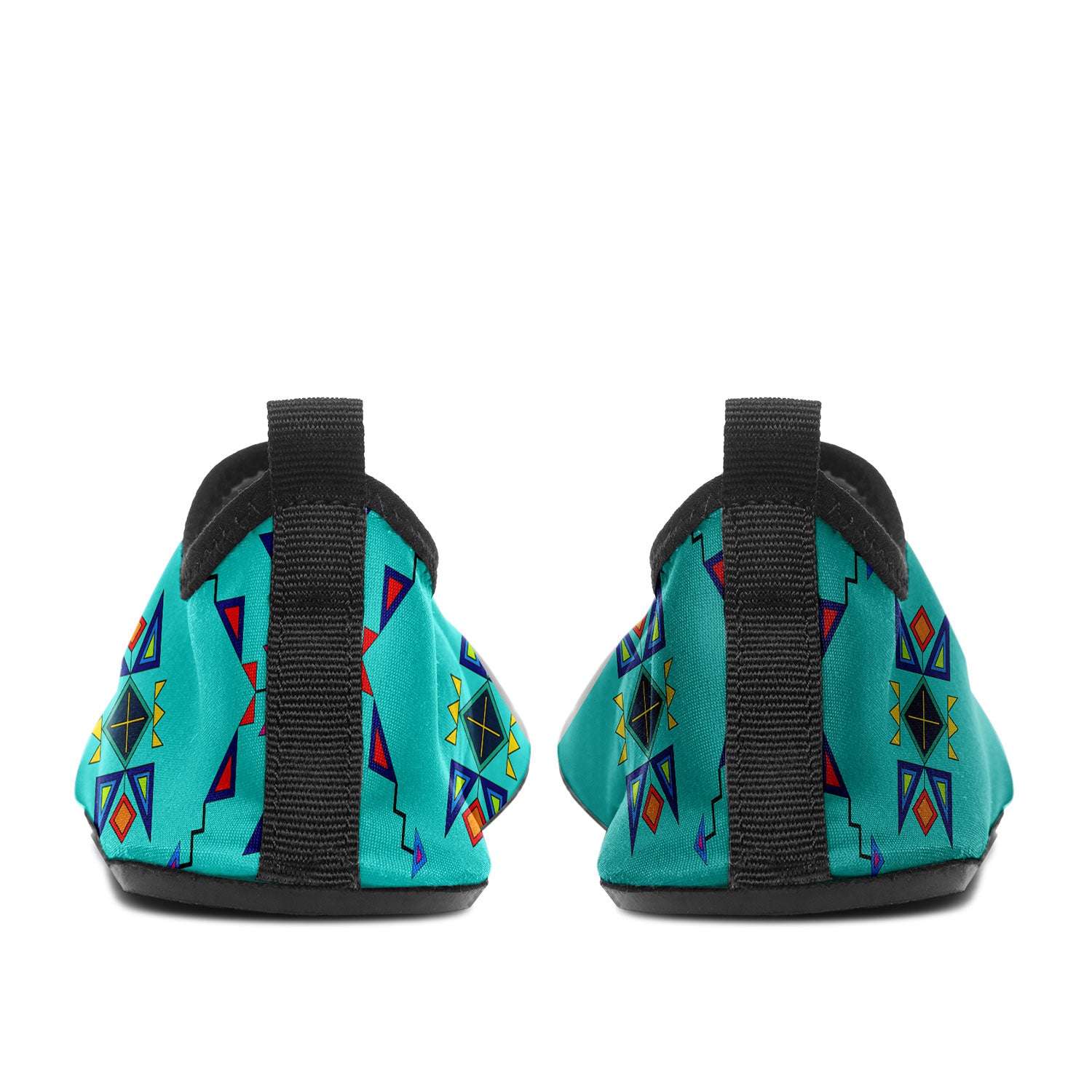 Buffalo Jump Turquoise Kid's Sockamoccs Slip On Shoes