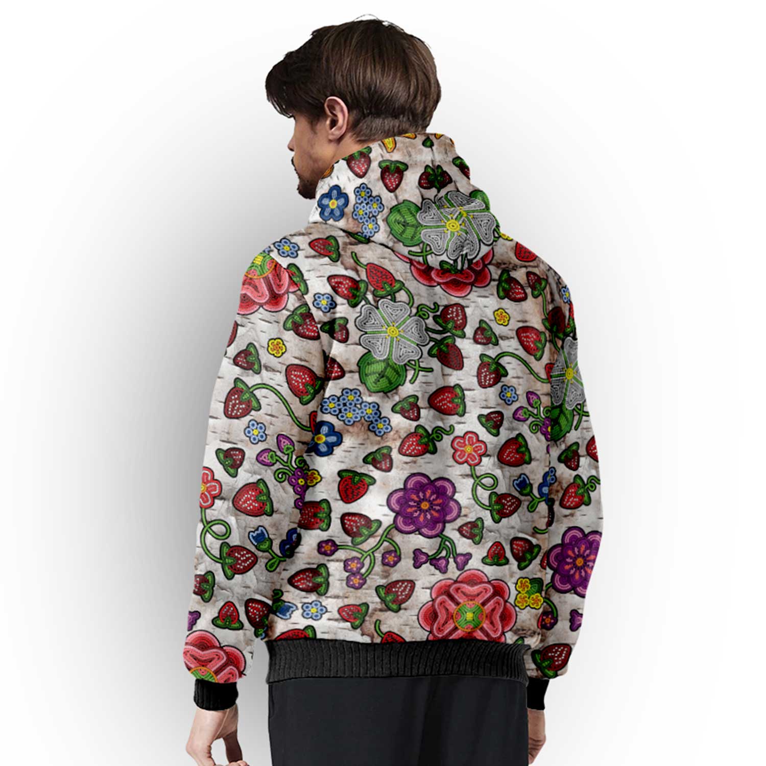 Berry Pop Br Bark Sherpa Hoodie