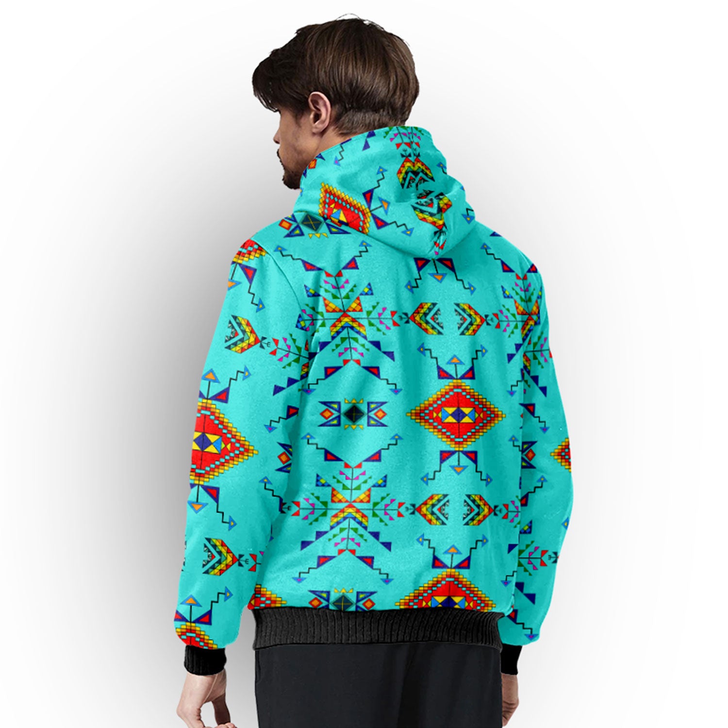 Buffalo Jump Turquoise Sherpa Hoodie