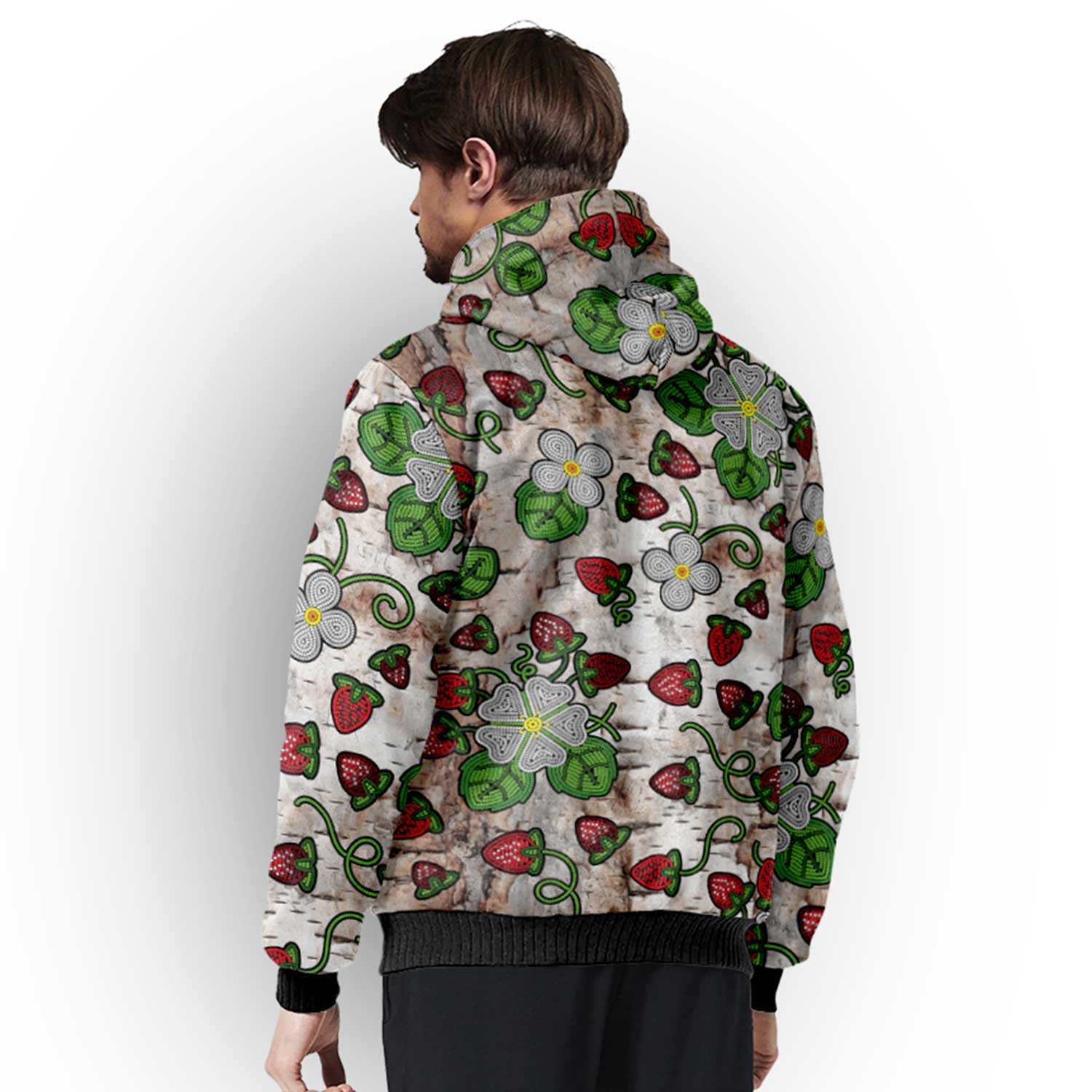 Strawberry Dreams Br Bark Sherpa Hoodie