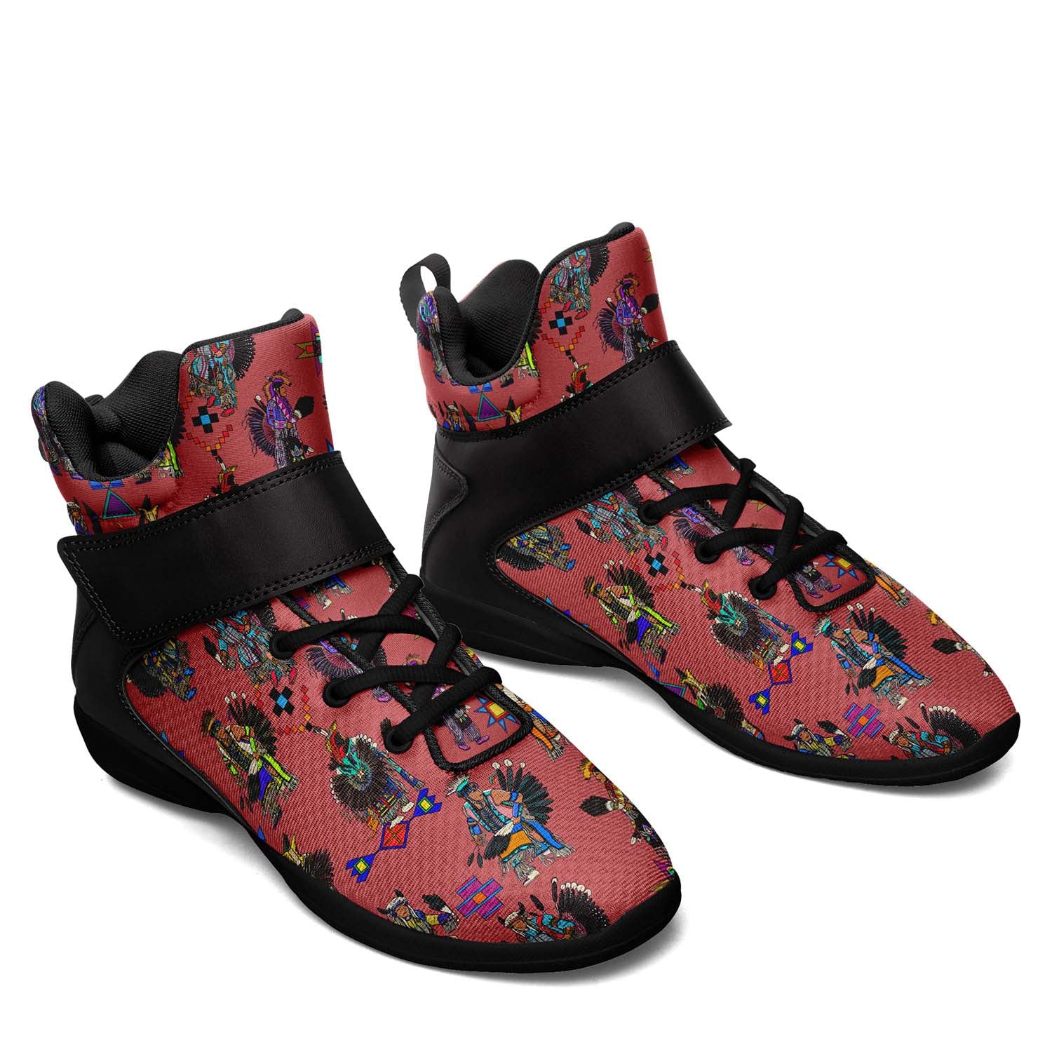 Men's Tradish Dancers Terra Cotta Ipottaa Basketball / Sport High Top Shoes - Black Sole
