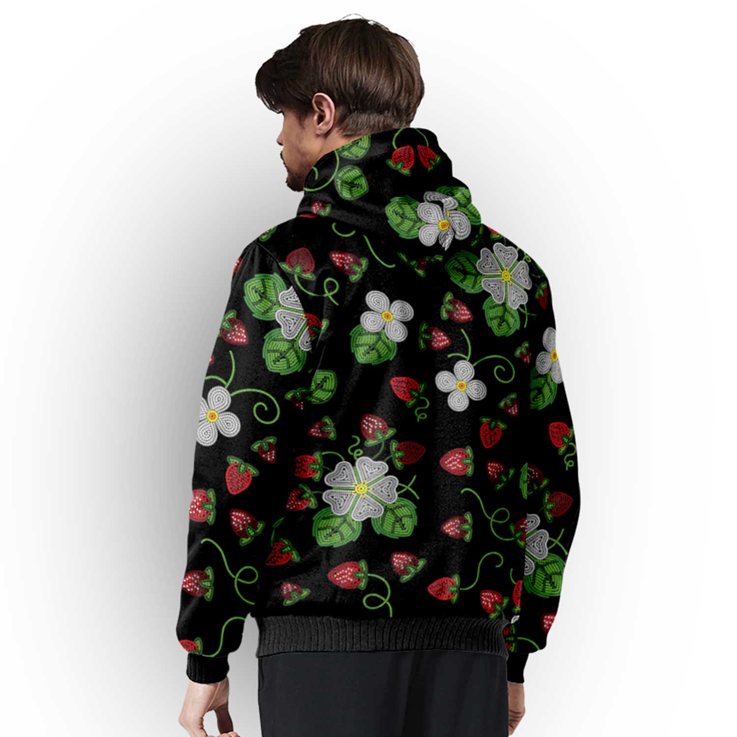 Strawberry Dreams Midnight Sherpa Hoodie