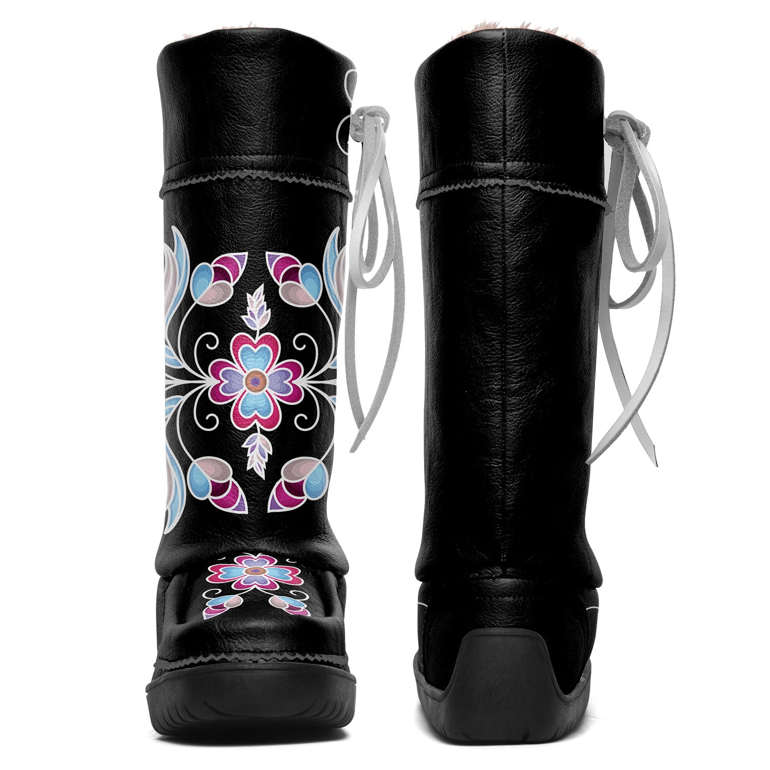 Snowdrop Serenade Black Real Leather MocLux