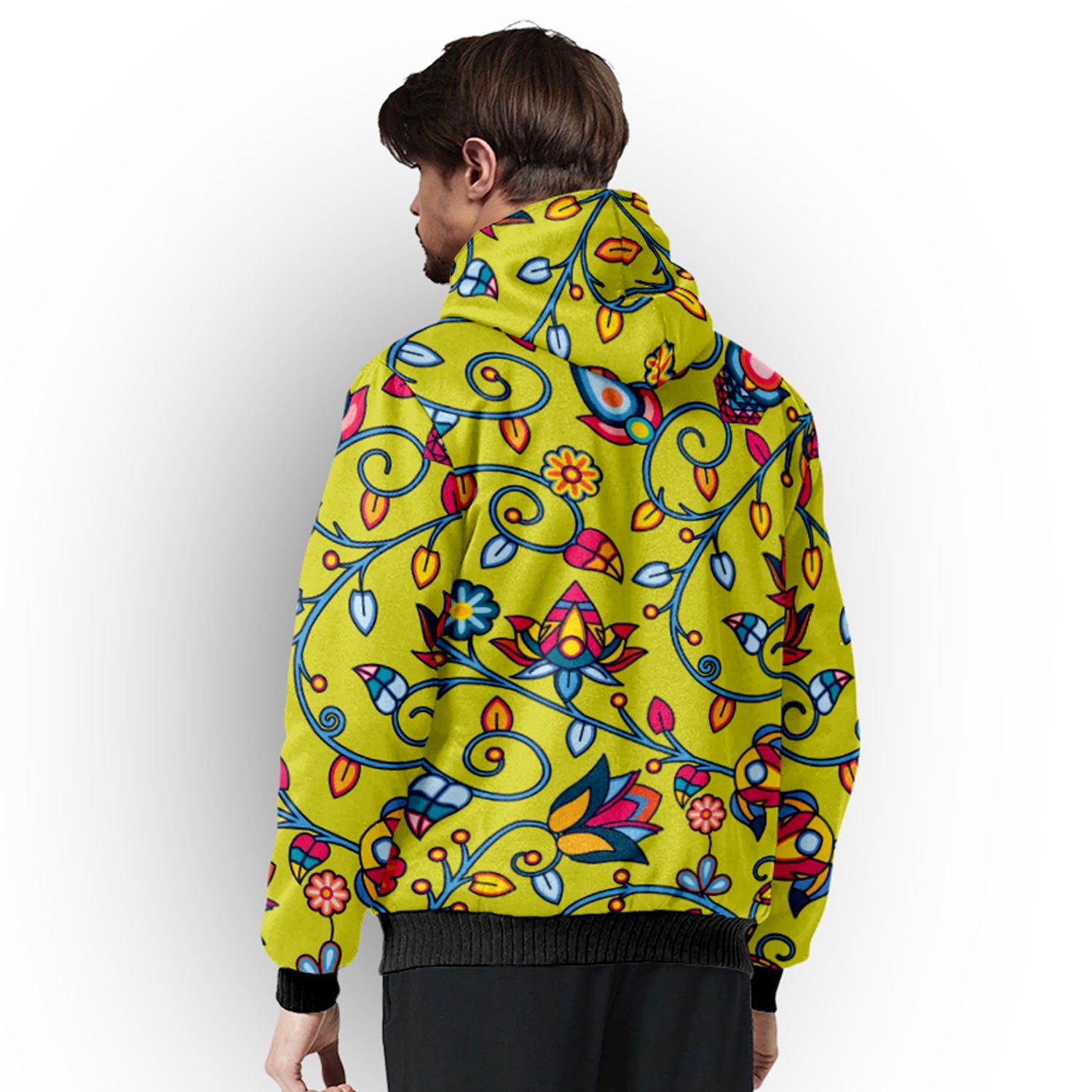 Thorny Path Yellow Sherpa Hoodie