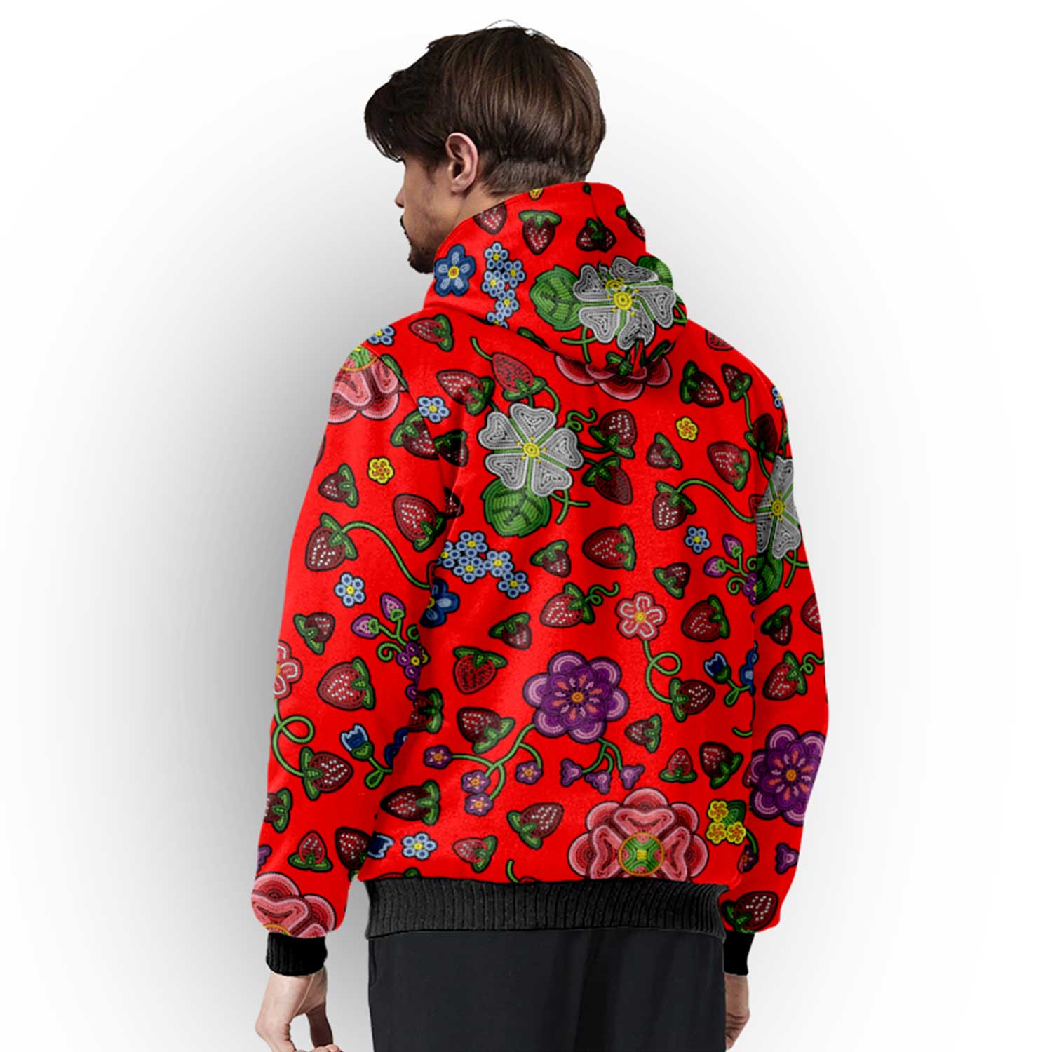 Berry Pop Fire Sherpa Hoodie