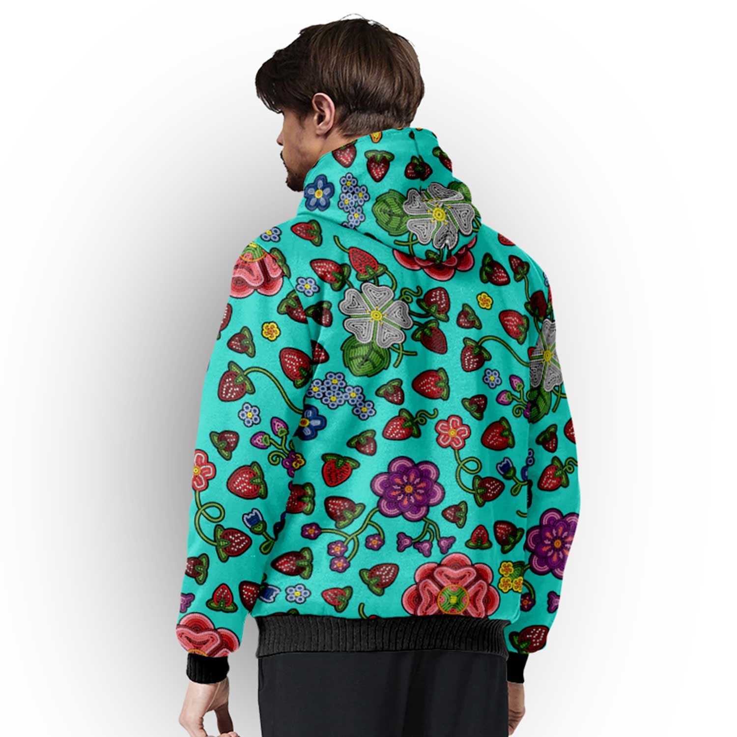 Berry Pop Turquoise Sherpa Hoodie