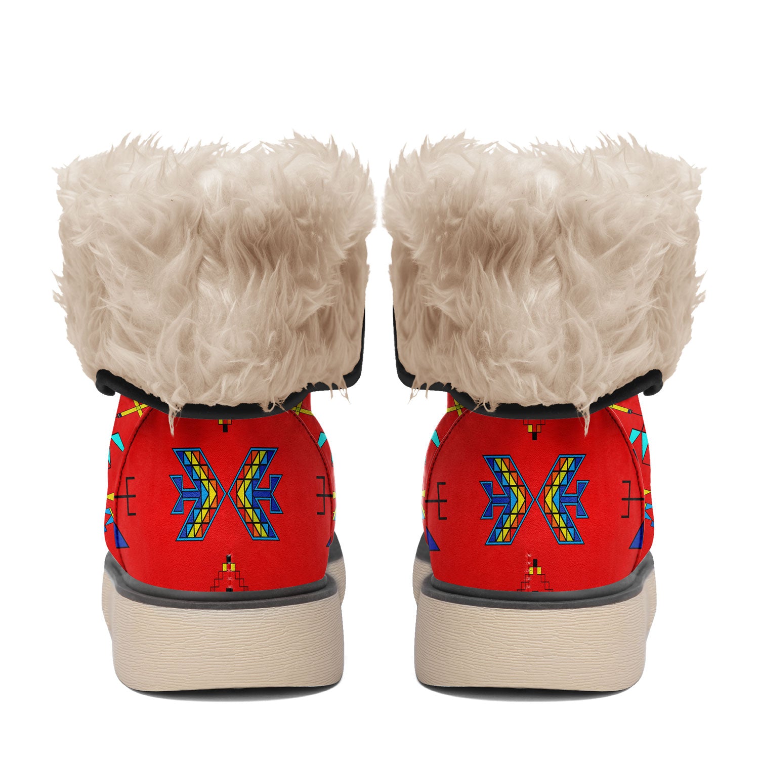 Rainy Chief Rainbow Red Polar Winter Boots