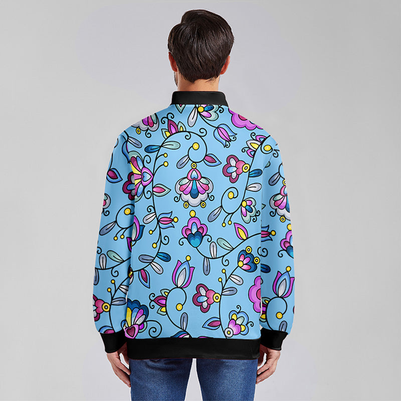 Autumn Bundle Blessing Blue Youth Zippered Collared Lightweight Jacket