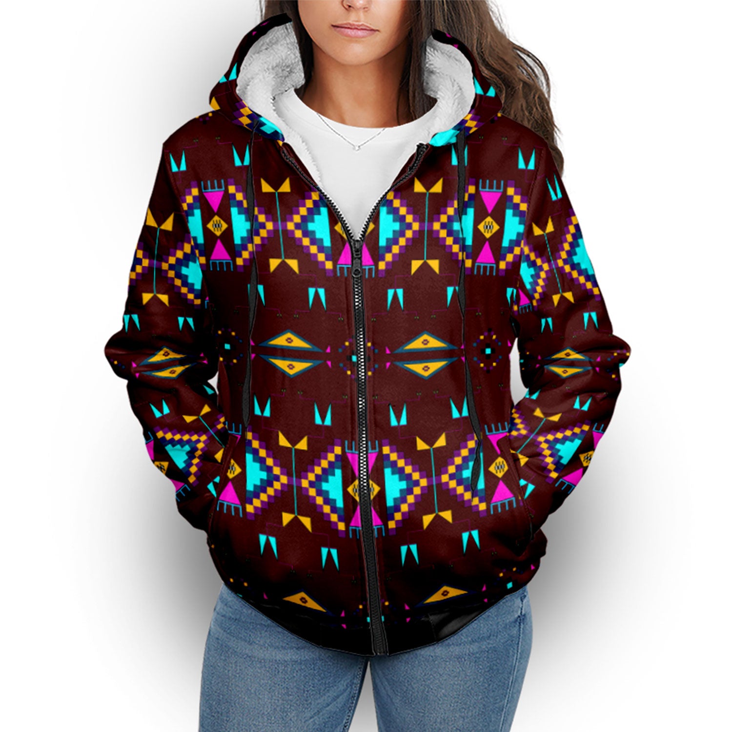 Rite of Passage Pemmican Berry Sherpa Hoodie