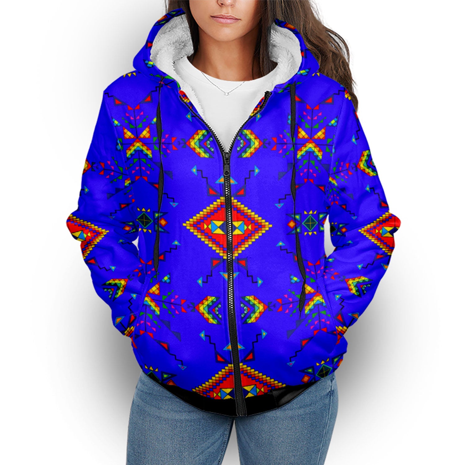 Buffalo Jump Blue Sherpa Hoodie