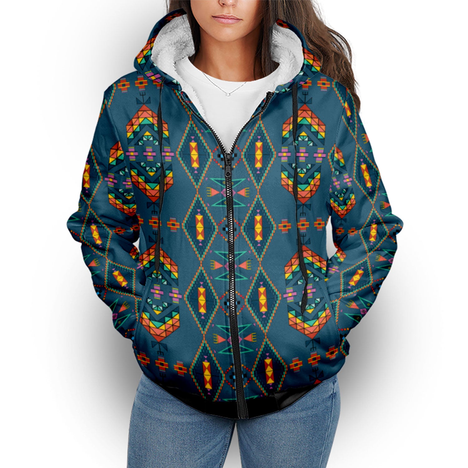 Travois Tipi Deep Lake Sherpa Hoodie