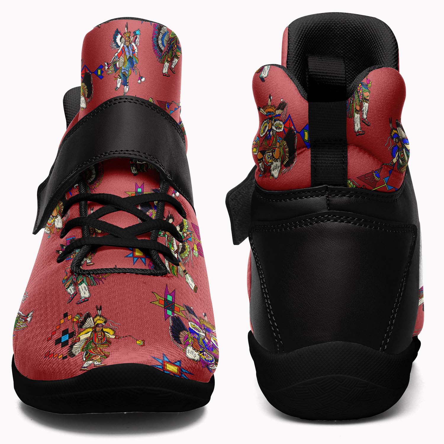 Men's Fancy Dancers Terra Cotta Ipottaa Basketball / Sport High Top Shoes - Black Sole