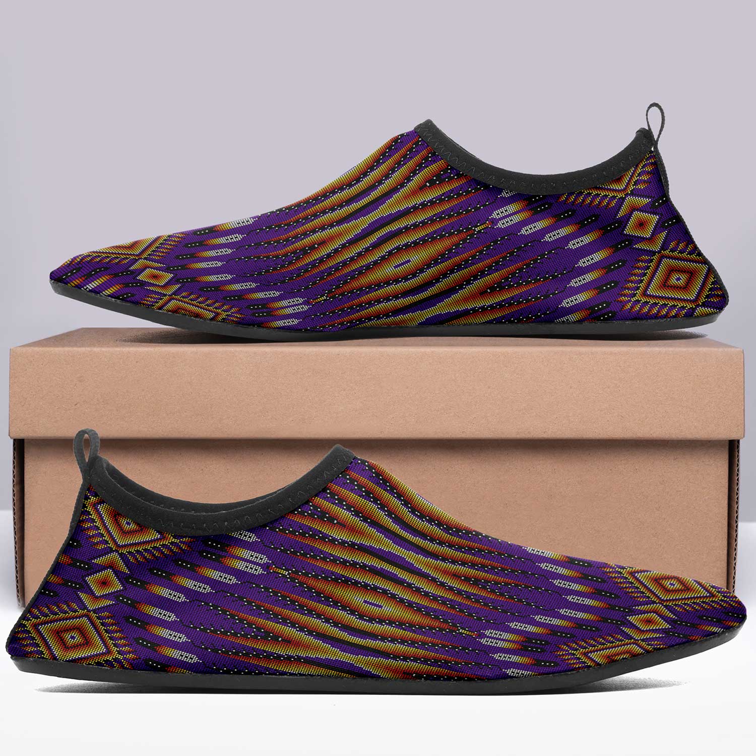 Fire Feather Purple Sockamoccs