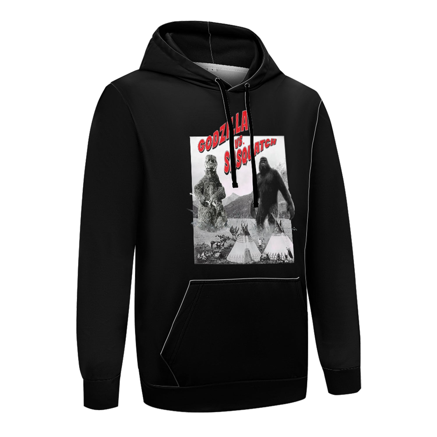 Godzilla Vs. Sasquatch 49Dzine Novelty Hoodie