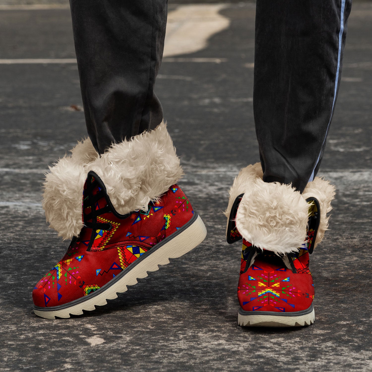 Buffalo Jump Red Polar Winter Boots