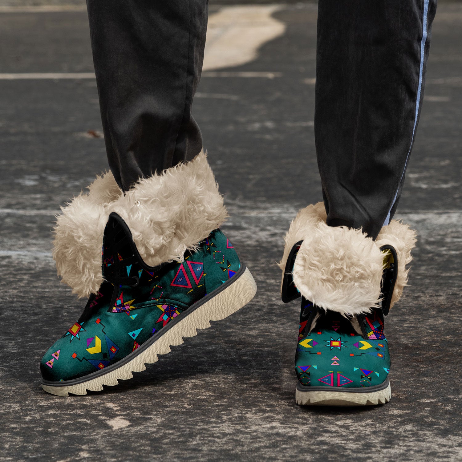 Enemy Territory Teal Polar Winter Boots