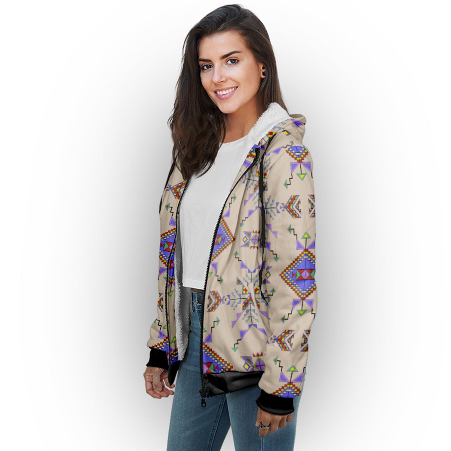 Buffalo Jump Hide Sherpa Hoodie