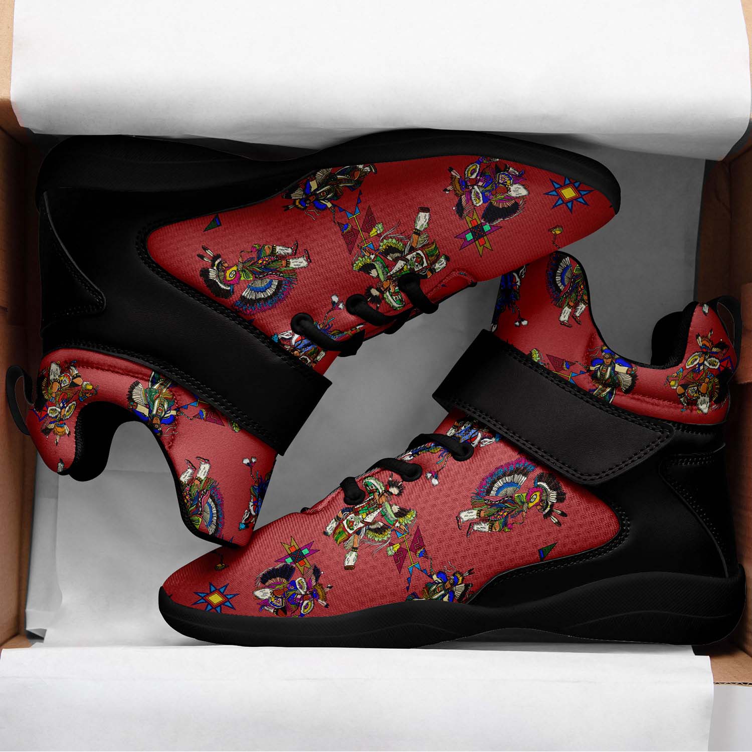 Men's Fancy Dancers Terra Cotta Ipottaa Basketball / Sport High Top Shoes - Black Sole
