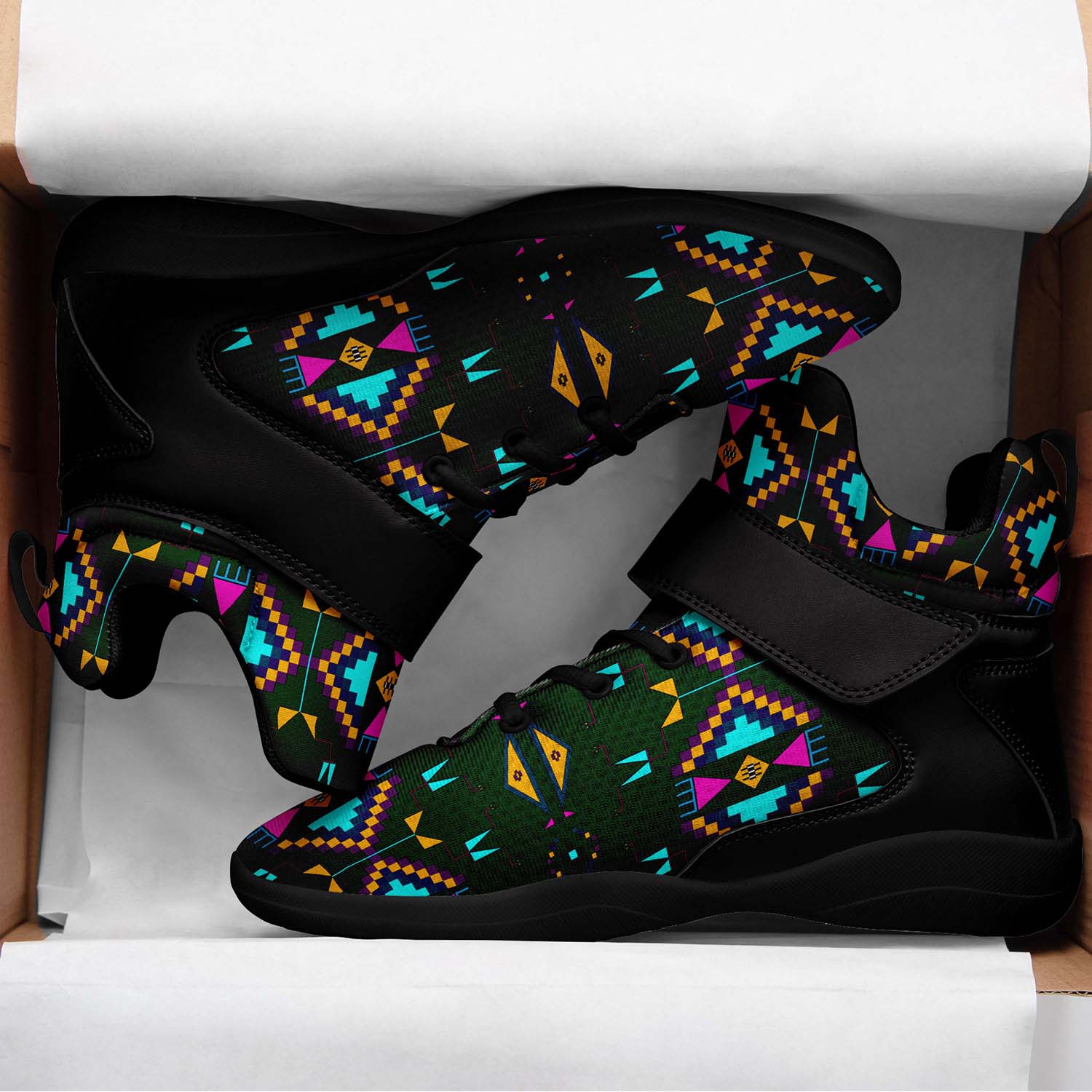 Rite of Passage Squash Leaf Ipottaa Basketball / Sport High Top Shoes - Black Sole