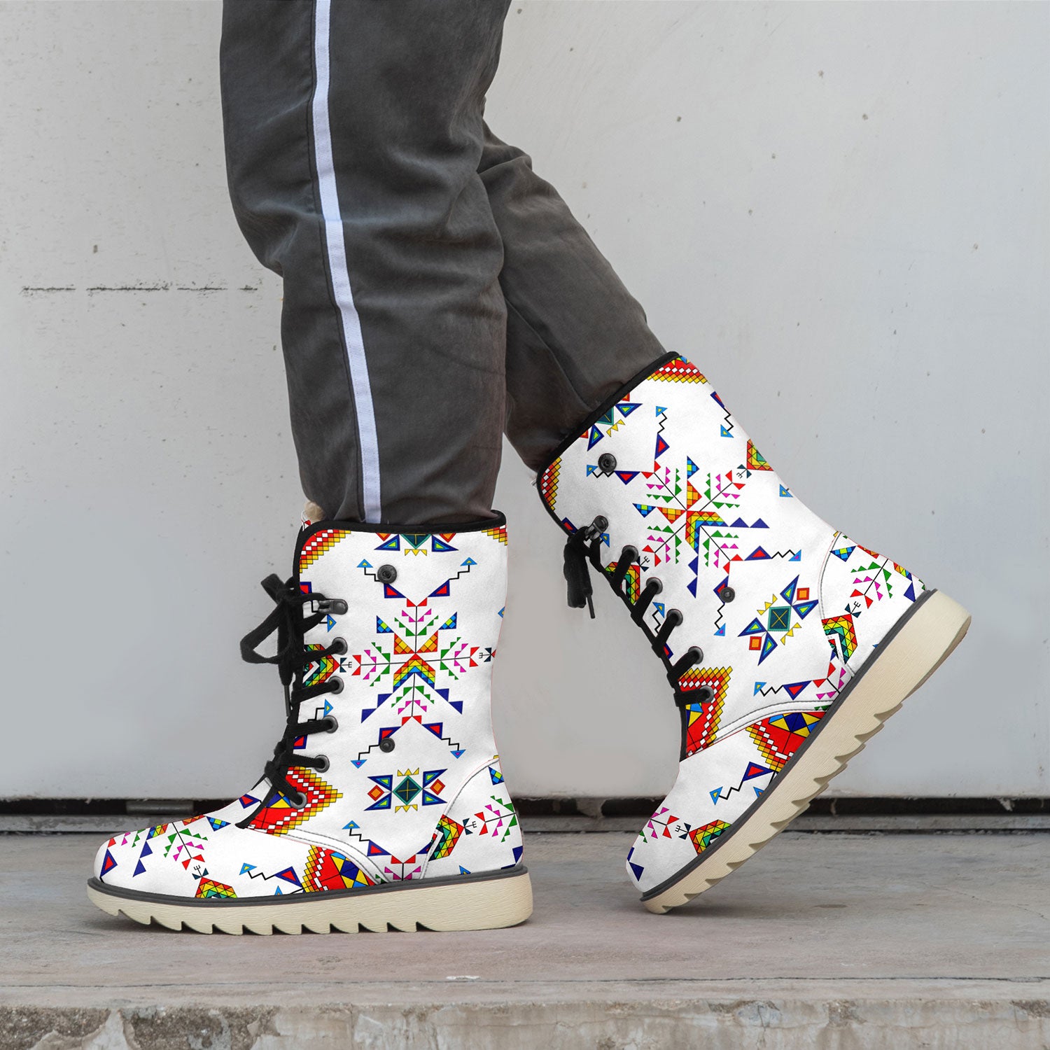 Buffalo Jump White Polar Winter Boots