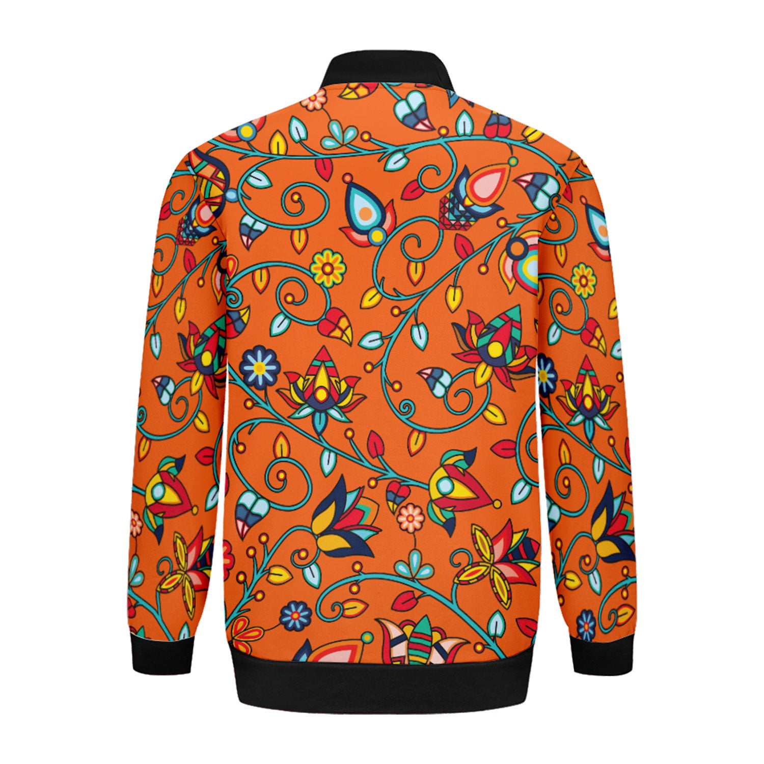 Thorny Path ECM Orange Zippered Collared Lightweight Jacket