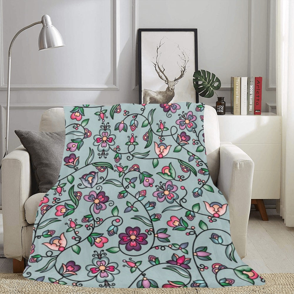 Amber Evening Garland Turquoise Ultra-Soft Micro Fleece Blanket 60"x80"