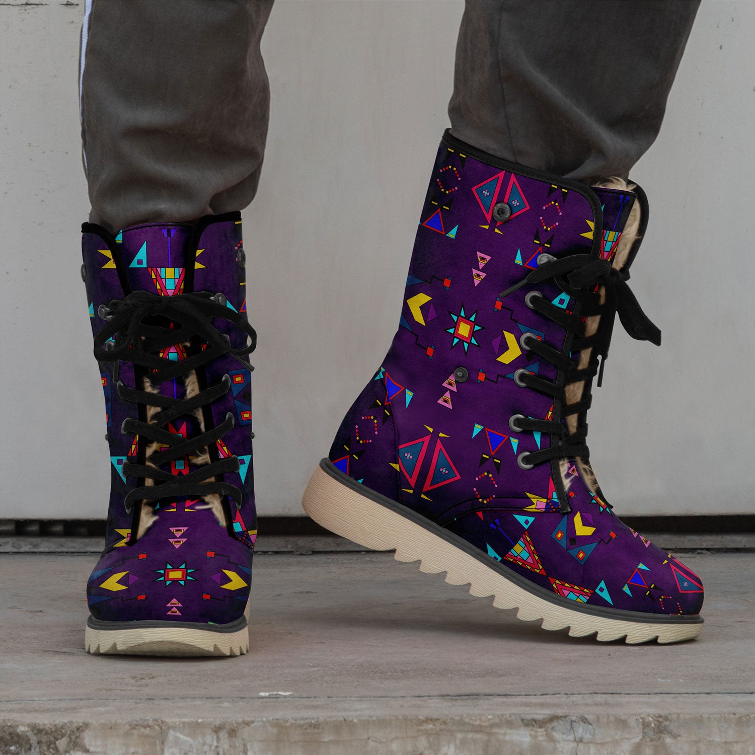 Enemy Territory Berry Polar Winter Boots