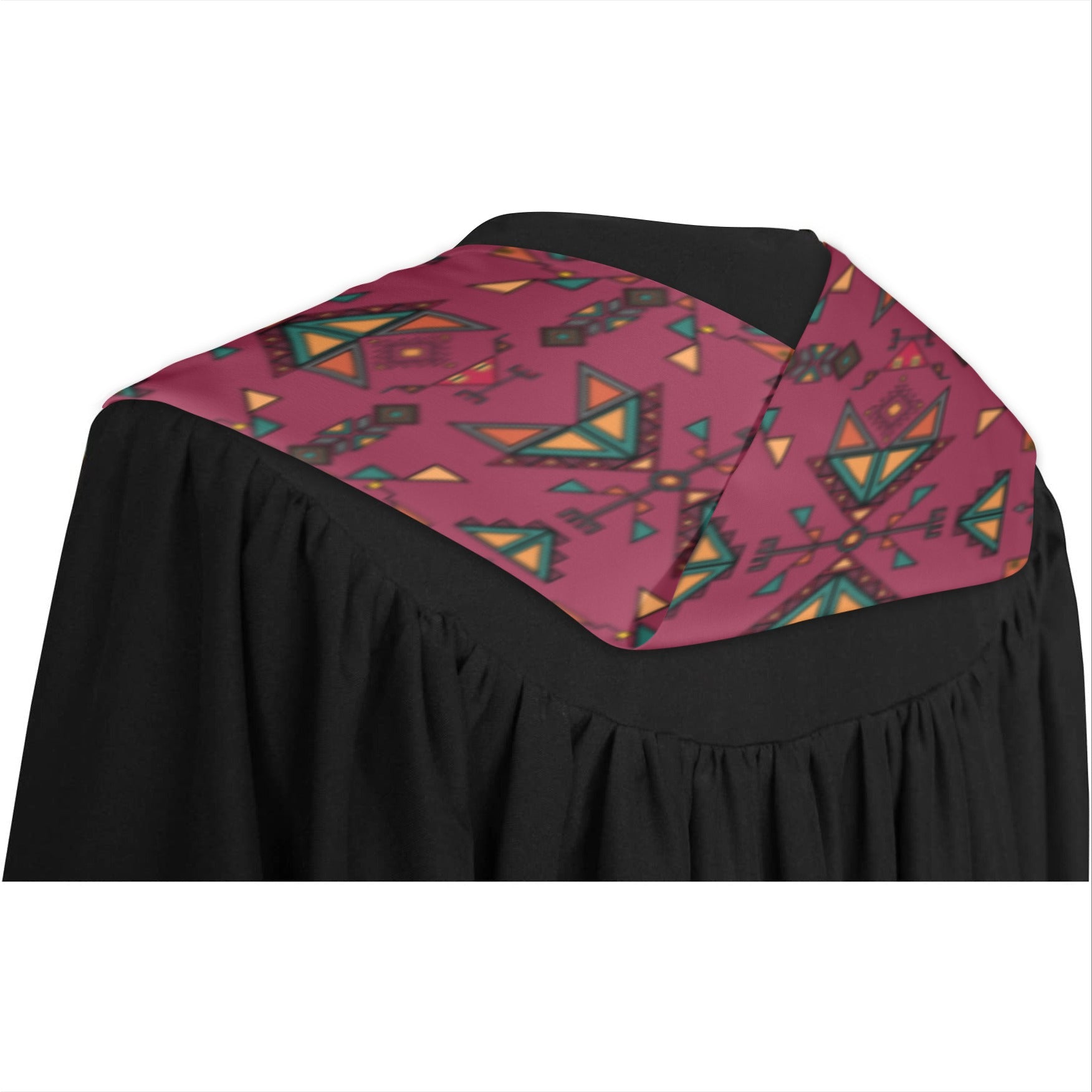 Arrow Dawn Maroon Graduation Stole
