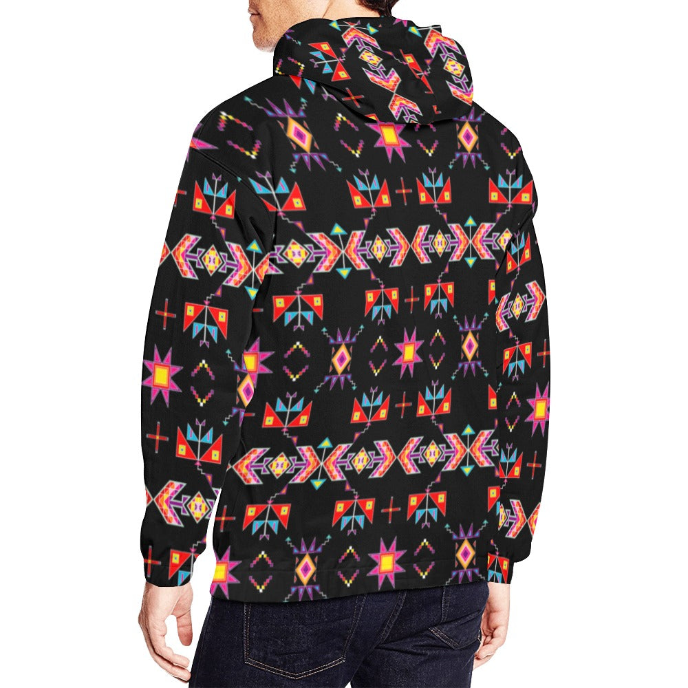 Scattered Generations Black Hoodie for Men (USA Size)