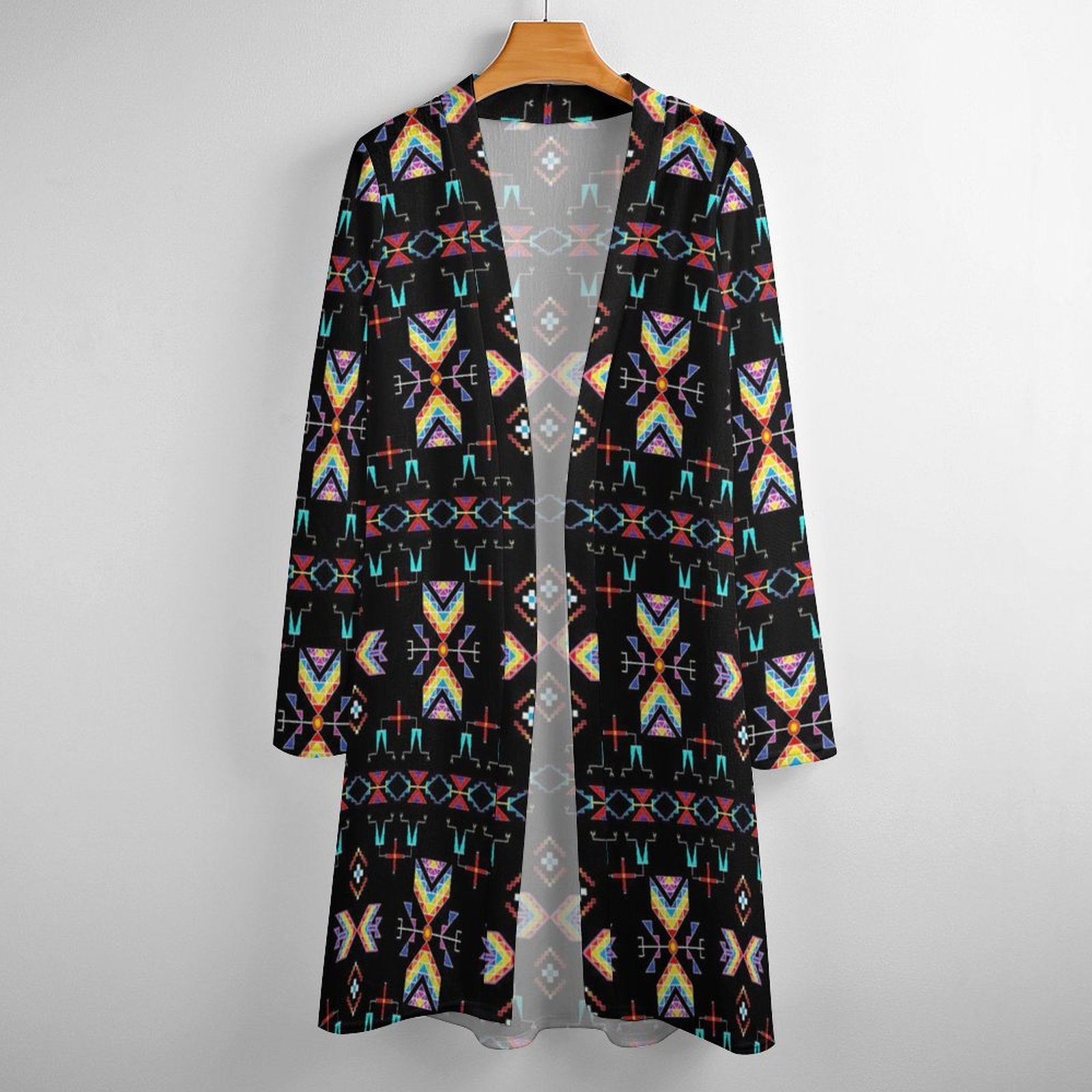 Rainy Chief Rainbow Black Cardigan