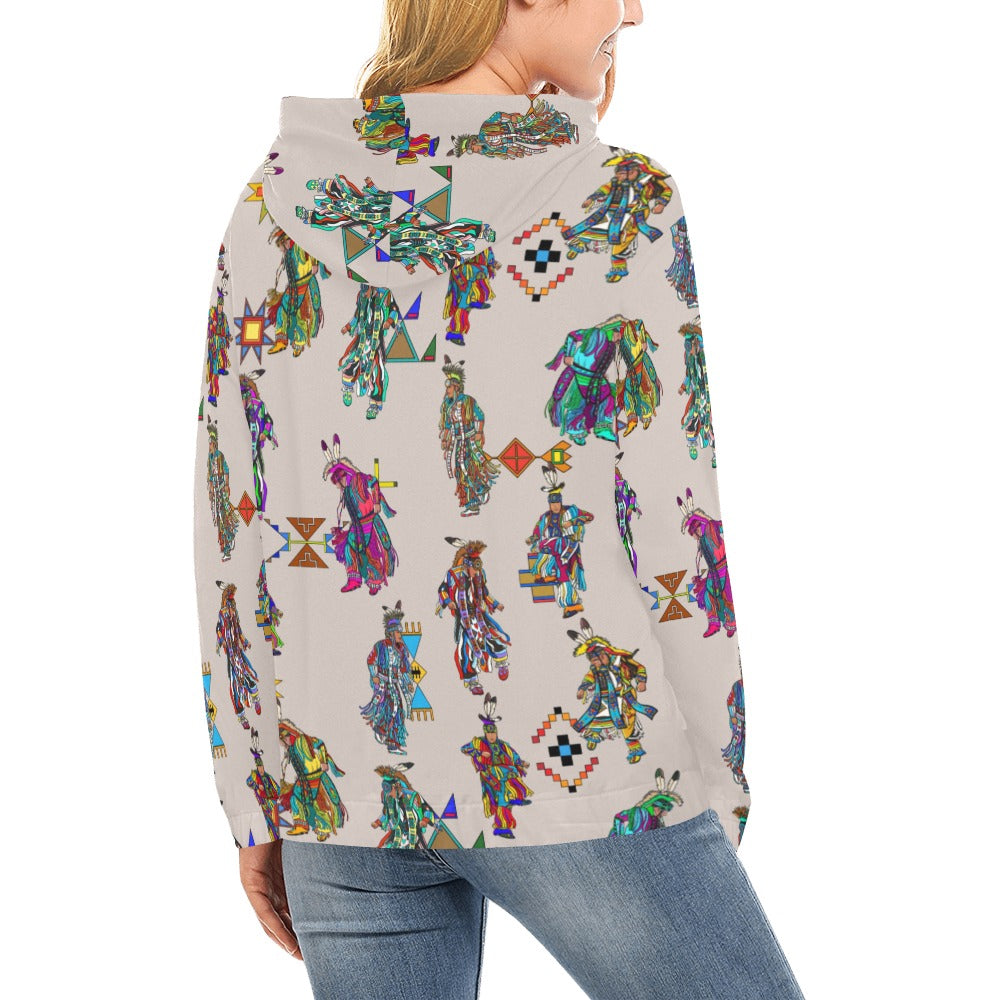 Men's Grass Dancers Muslin Hoodie for Women (USA Size)