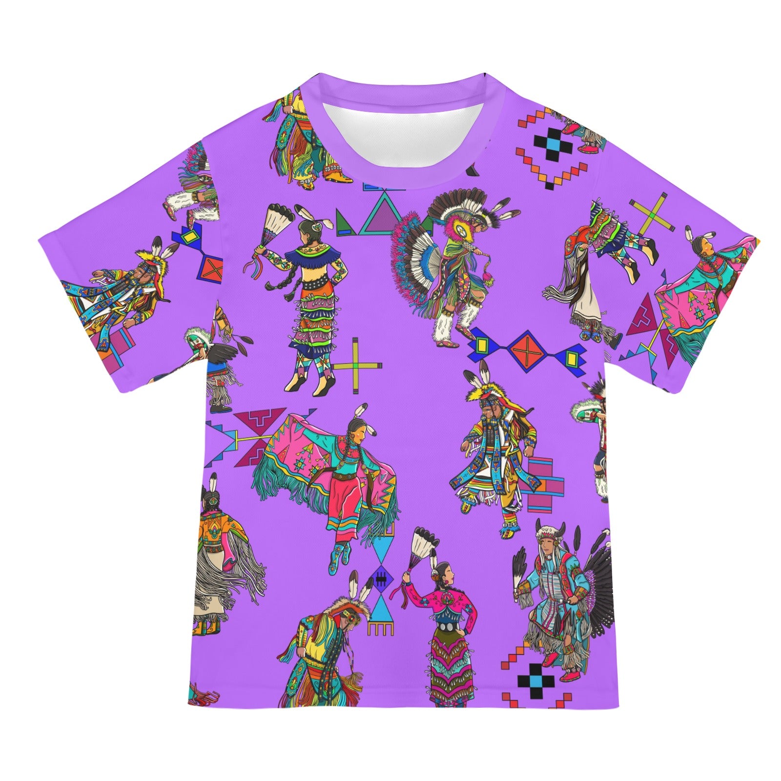 Grand Entry Dancers Purple T-shirt for Women