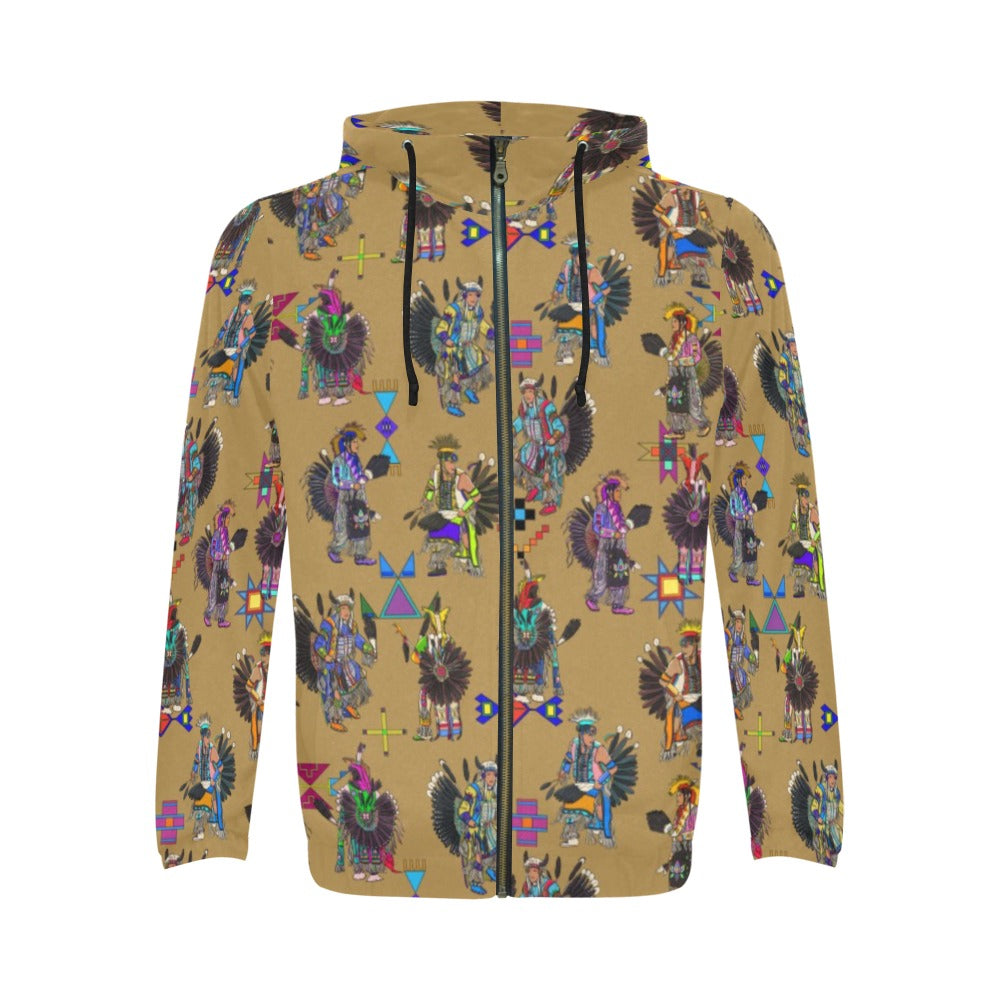 Men's Tradish Dancers Earth Men's Zipper Hoodie