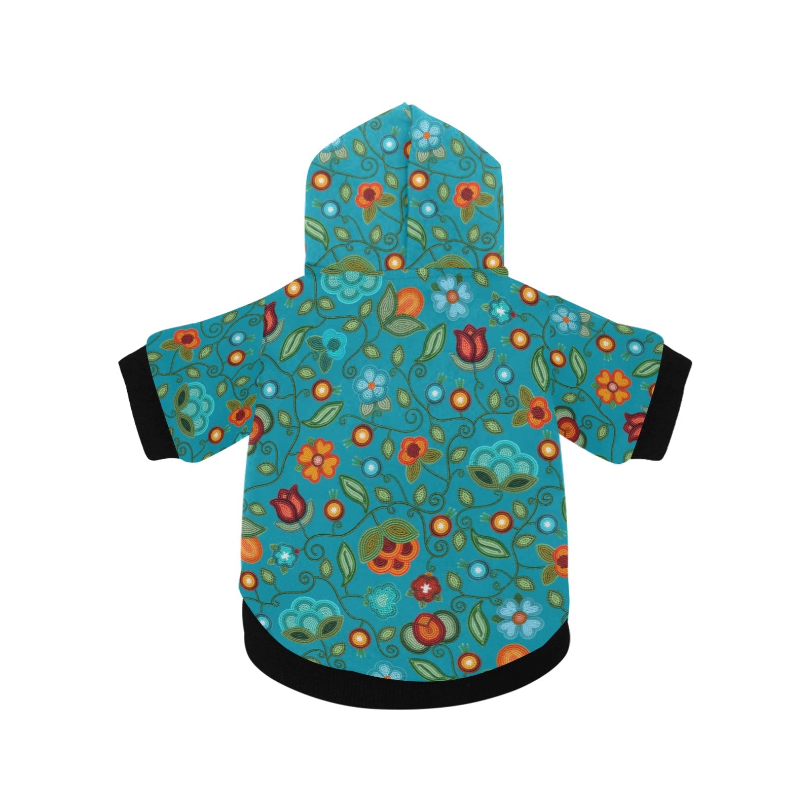 Prairie Fire Petals Ocean Pet Dog Hoodie