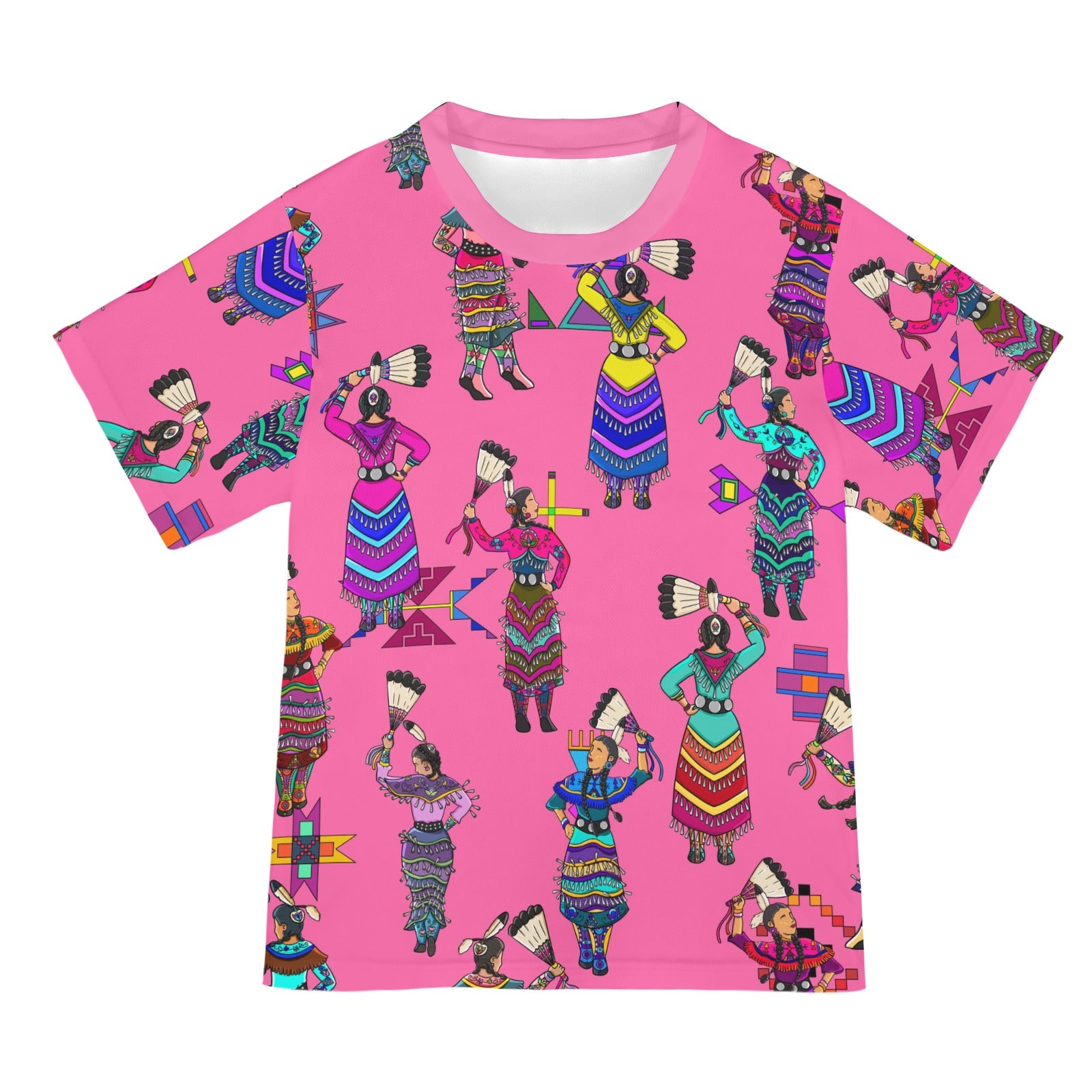 Women's Jingle Dancers Pink T-shirt for Women