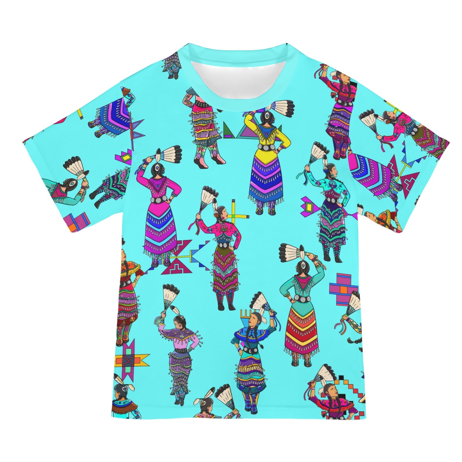 Women's Jingle Dancers Turquoise T-shirt for Women