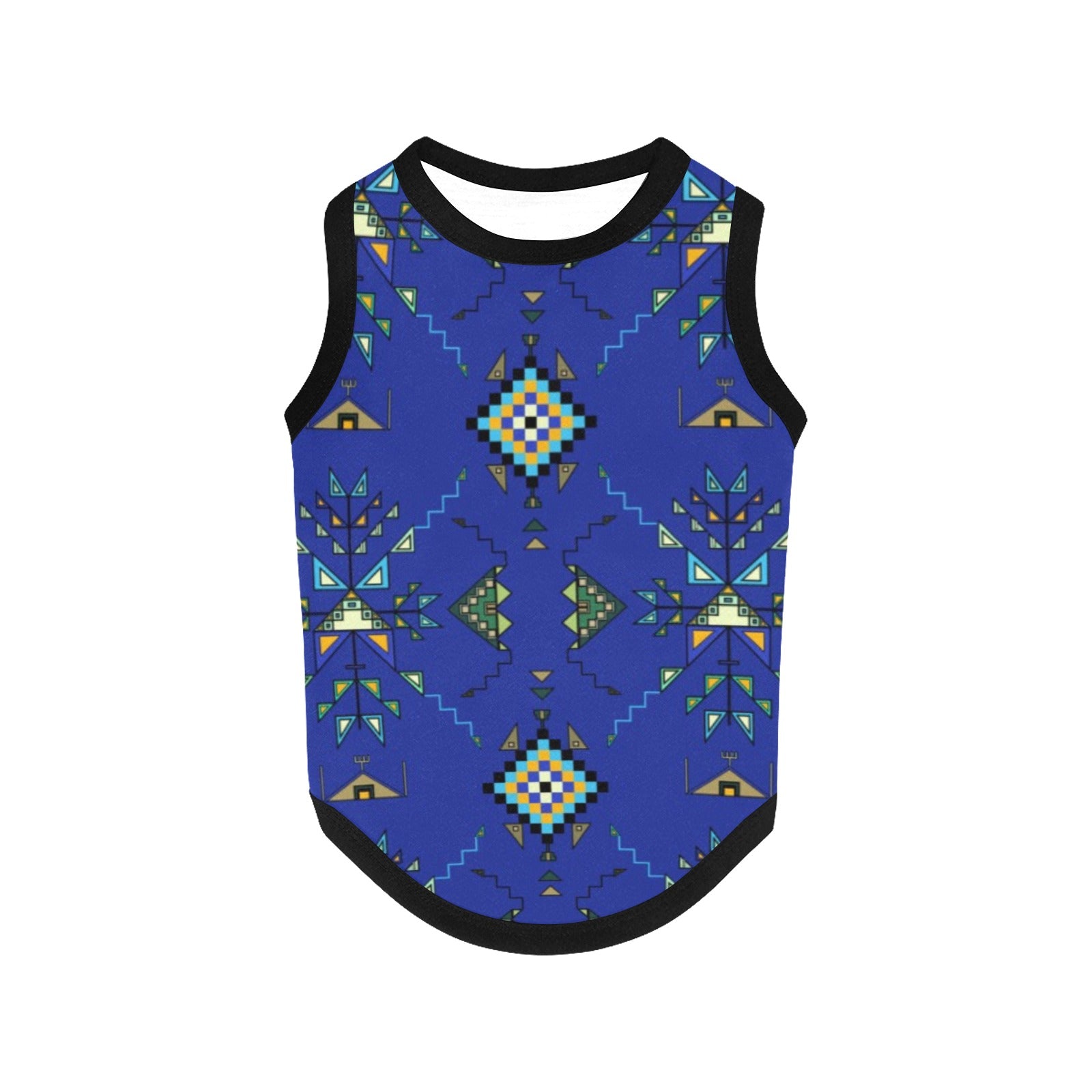 Bear Shield Dark Blue Pet Tank Top