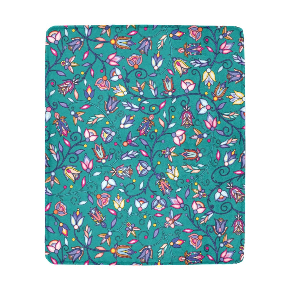 Buffalo Bloom Turquoise Ultra-Soft Micro Fleece Blanket 50"x60"