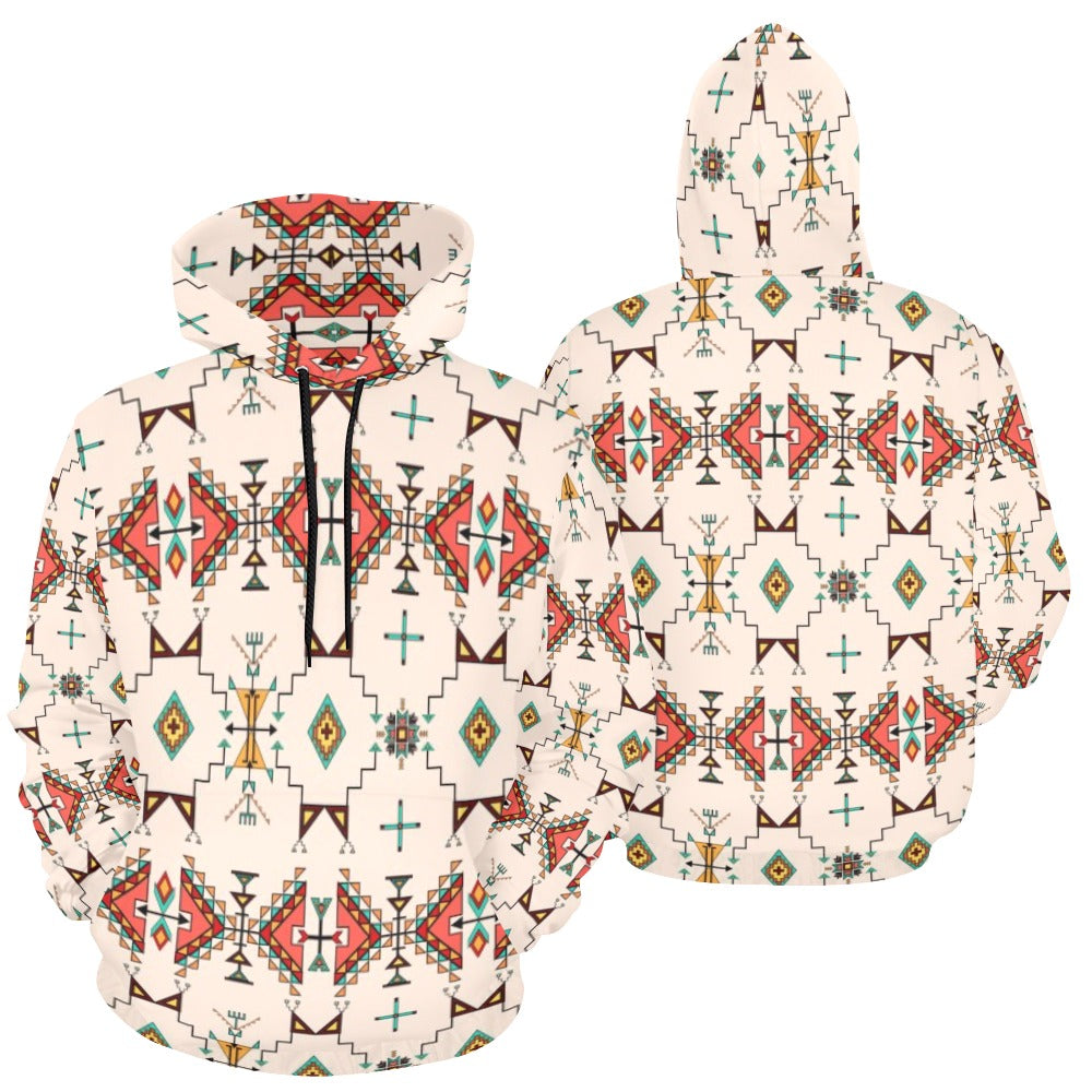 Thunder Flight Cream Hoodie for Women (USA Size)