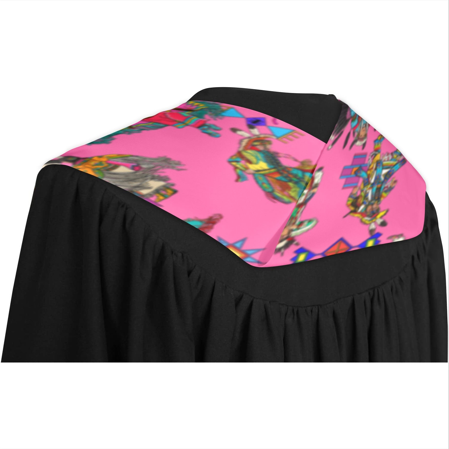 Grand Entry Dancer Pink Graduation Stole