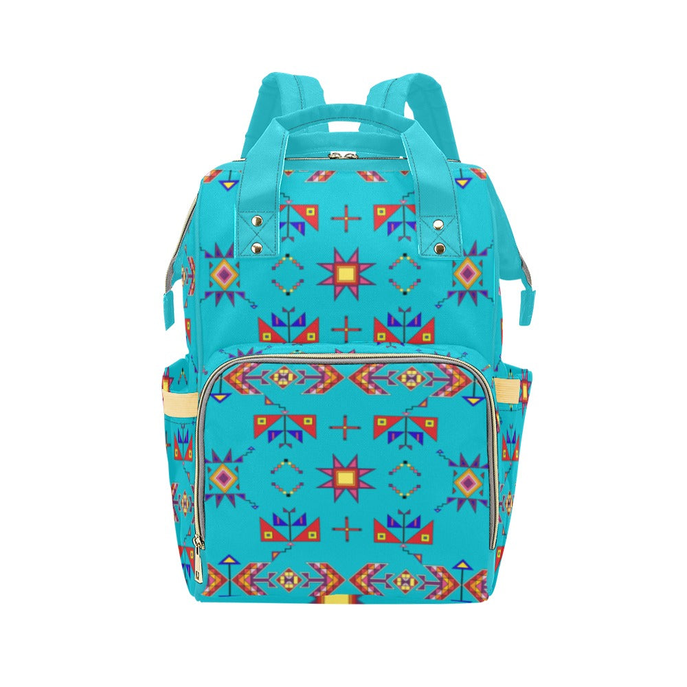 Scattered Generations Turquoise Multi-Function Diaper Backpack/Diaper Bag