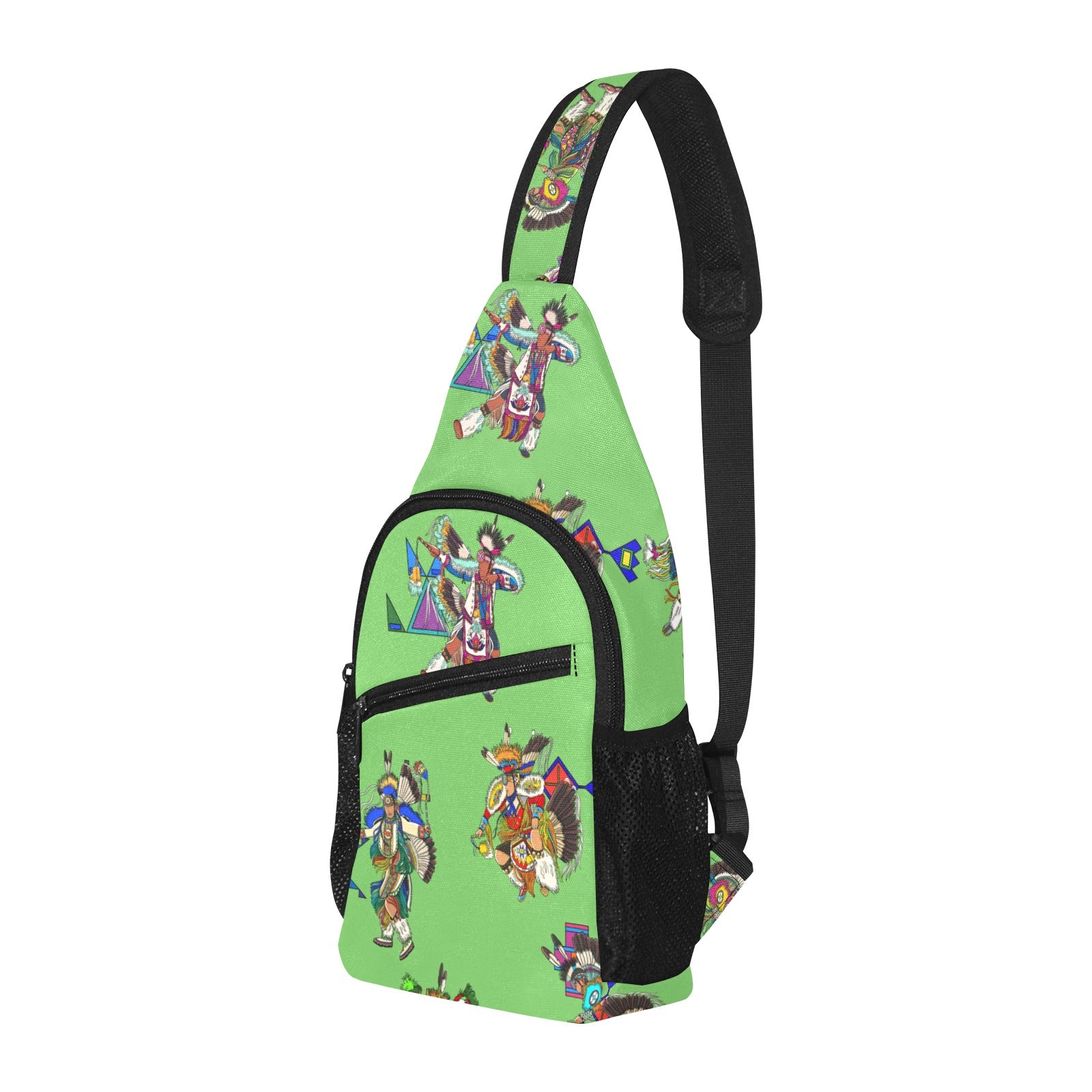 Men's Fancy Dancers Grass Chest Bag