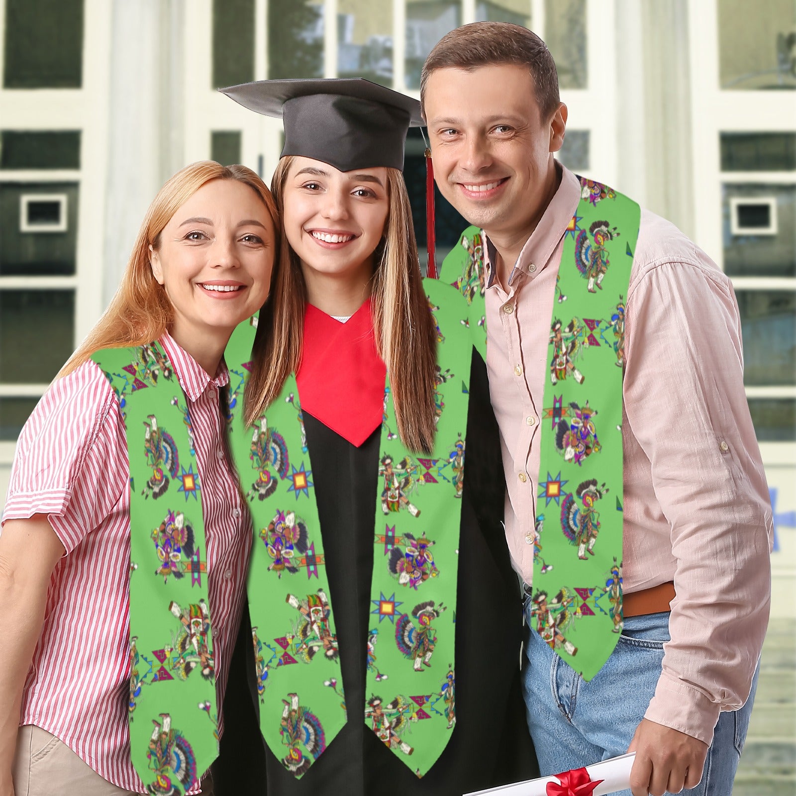 Men's Fancy Dancers Grass Graduation Stole