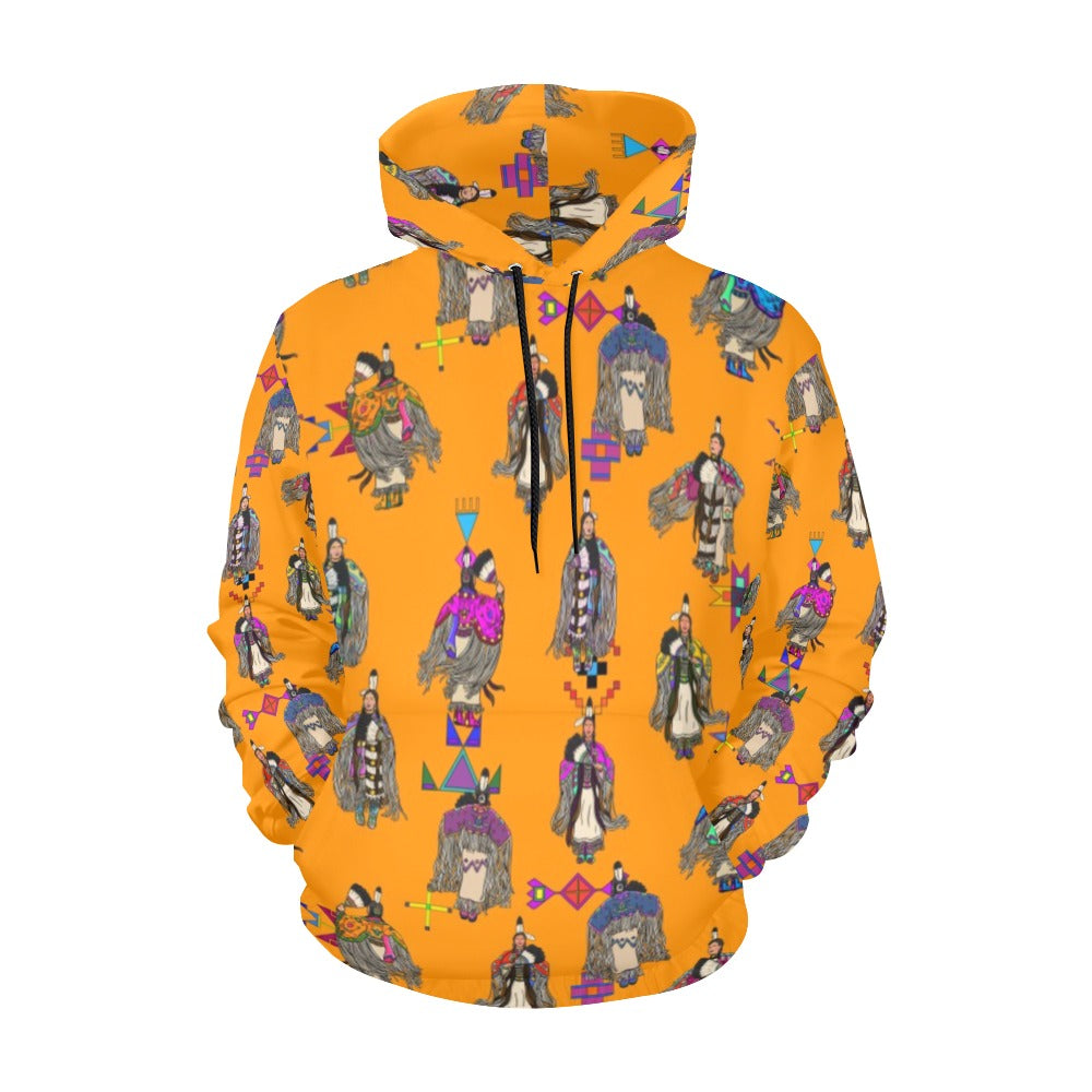 Women's Tradish Dancers Orange Hoodie for Women (USA Size)