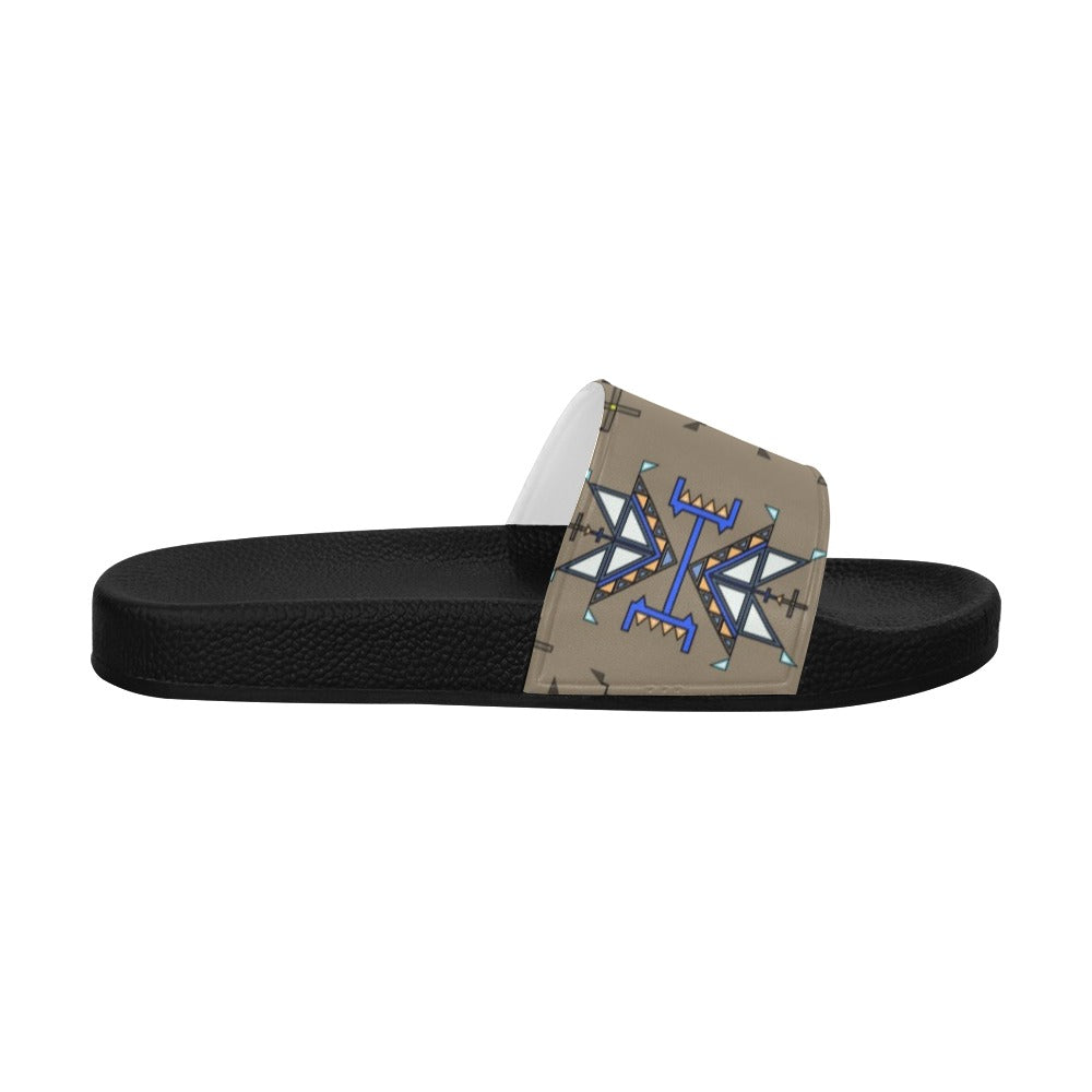 Eagle Strike Brown Men's Slide Sandals