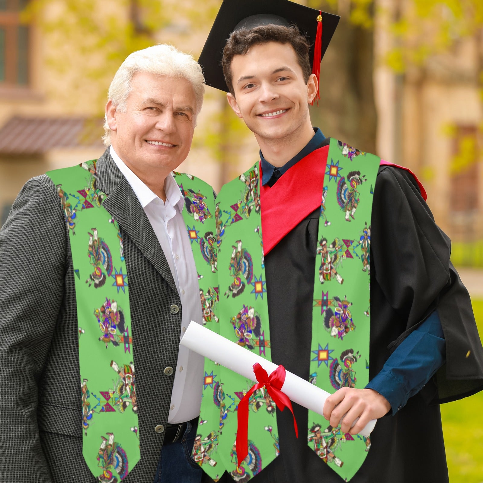 Men's Fancy Dancers Grass Graduation Stole