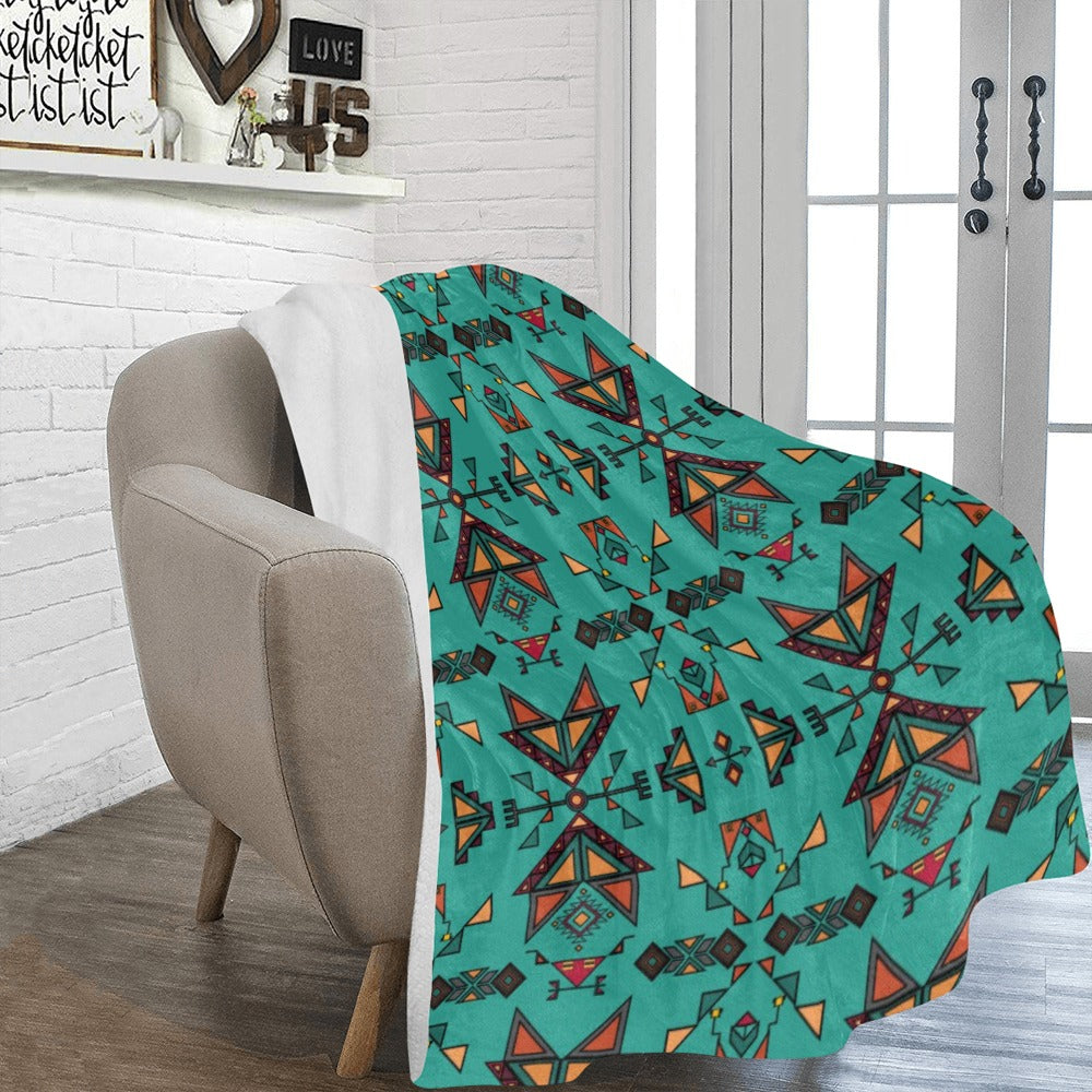 Arrow dawn Turquoise Ultra-Soft Micro Fleece Blanket 60"x80"
