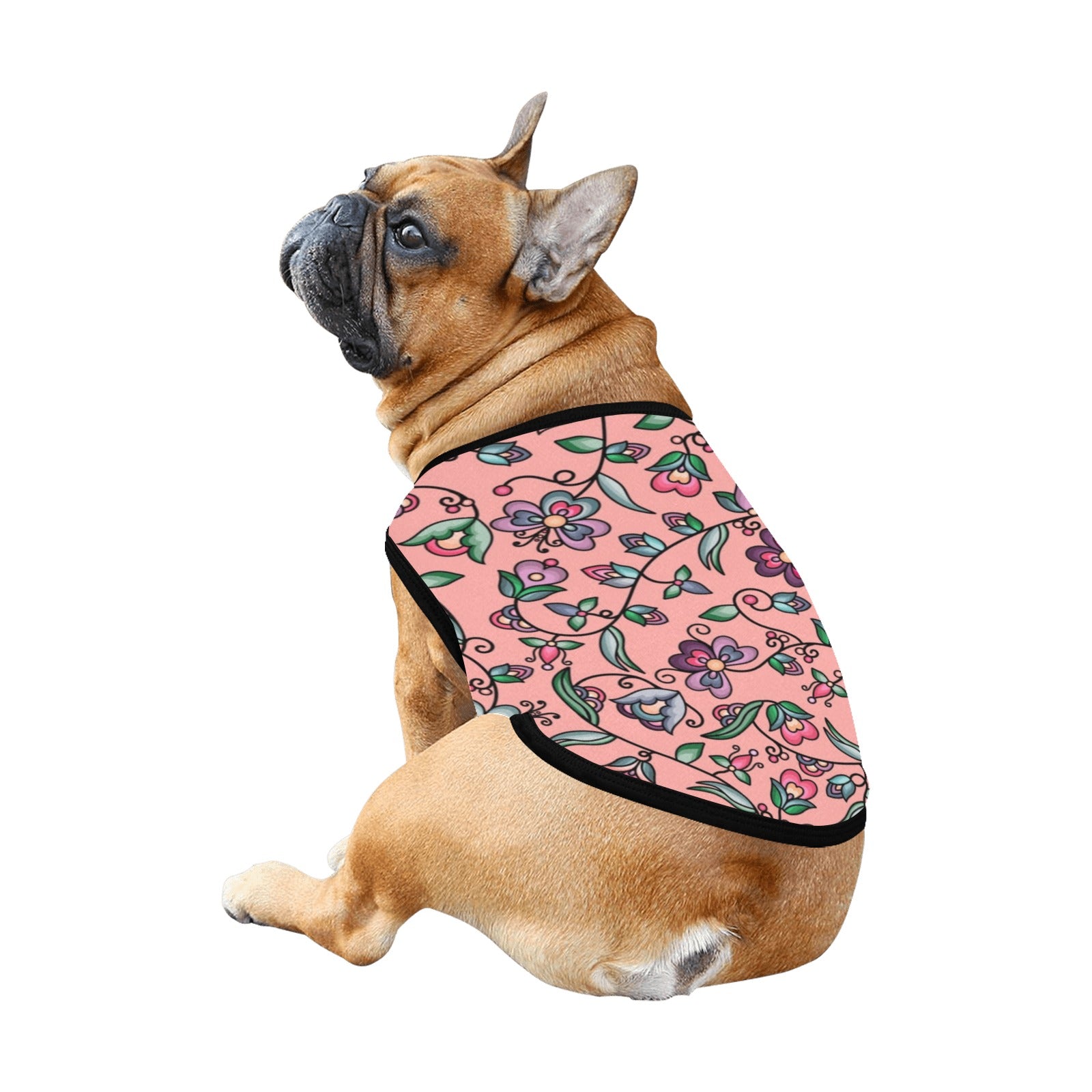 Amber Evening Garland Peach Pet Tank Top